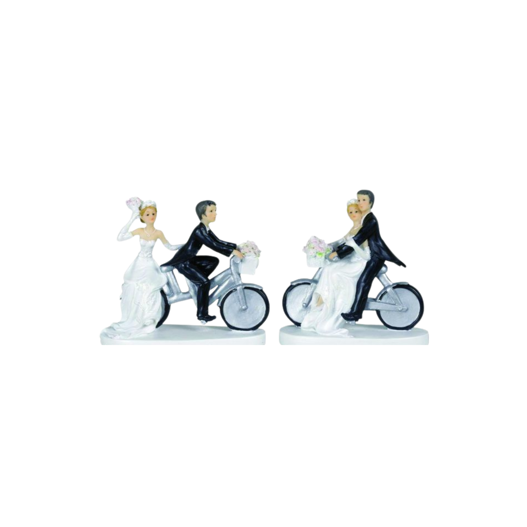 Mallard Ferrière - Figurine mariage vélo - (x2)