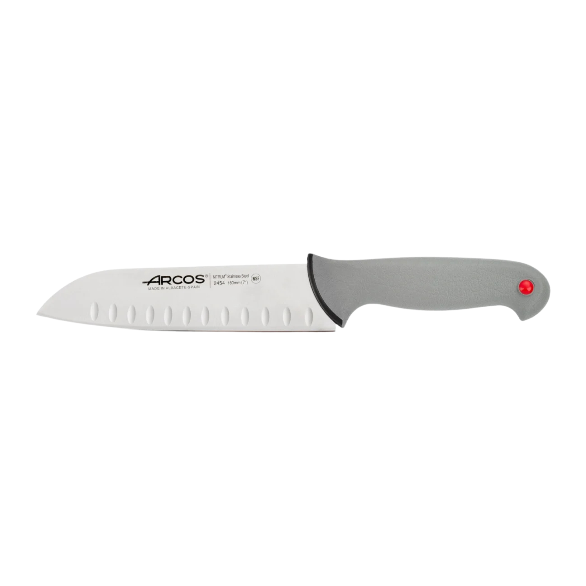 Arcos - Couteau Santoku alvéolé Colour Pro 18 cm
