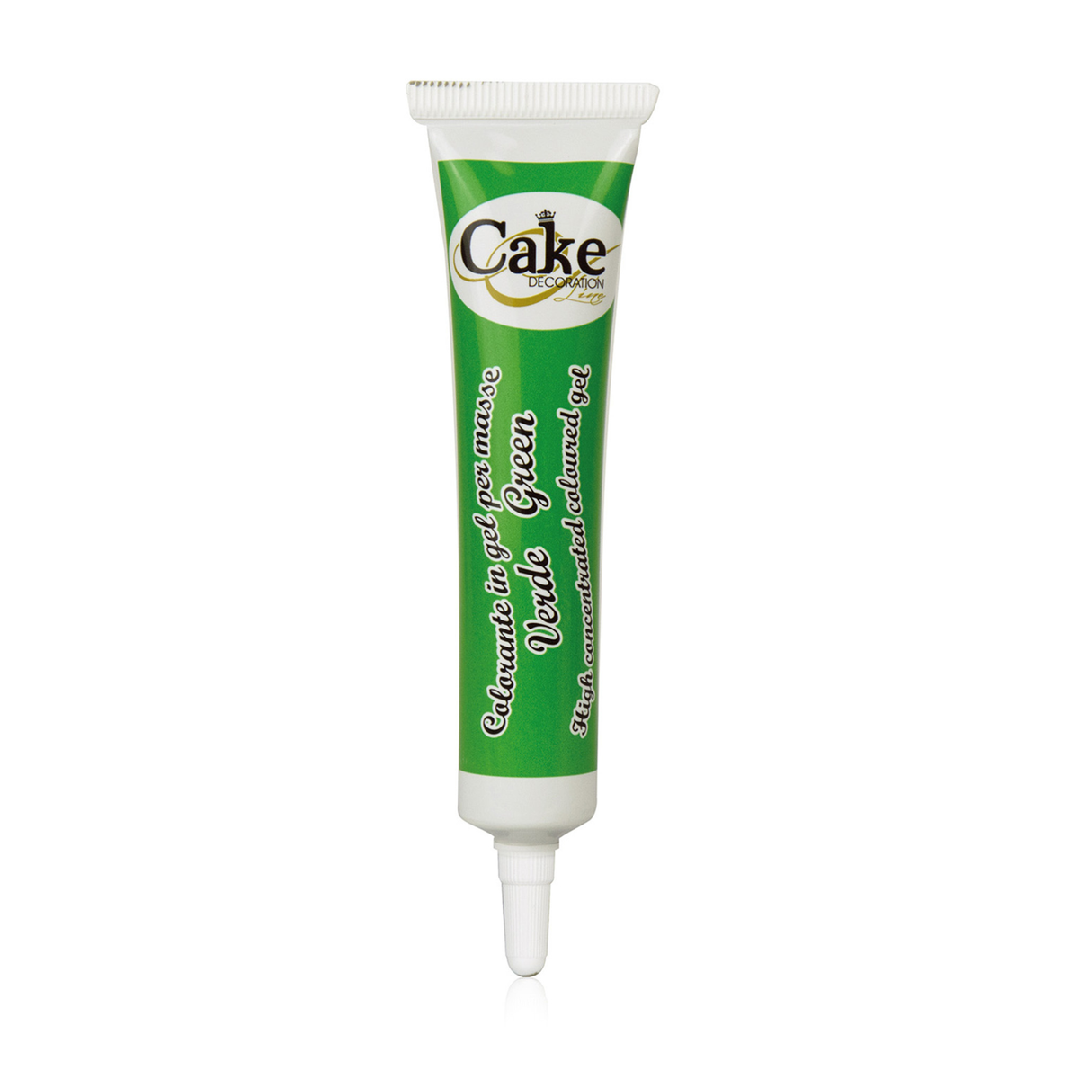 Gel colorant alimentaire concentré vert en tube pour décoration de gâteaux et pâtisseries
