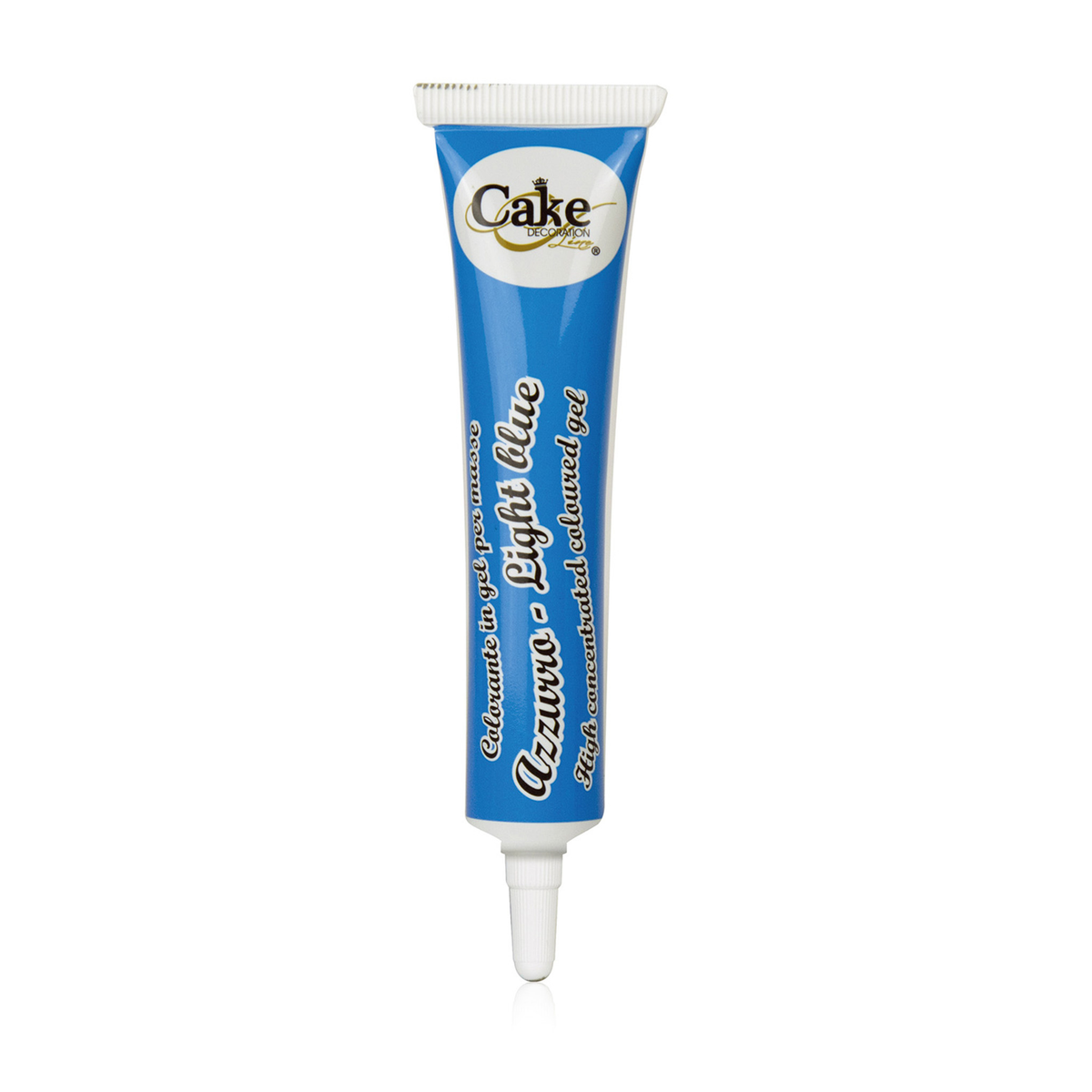 Gel colorant alimentaire concentré bleu en tube pour décoration de gâteaux et pâtisseries
