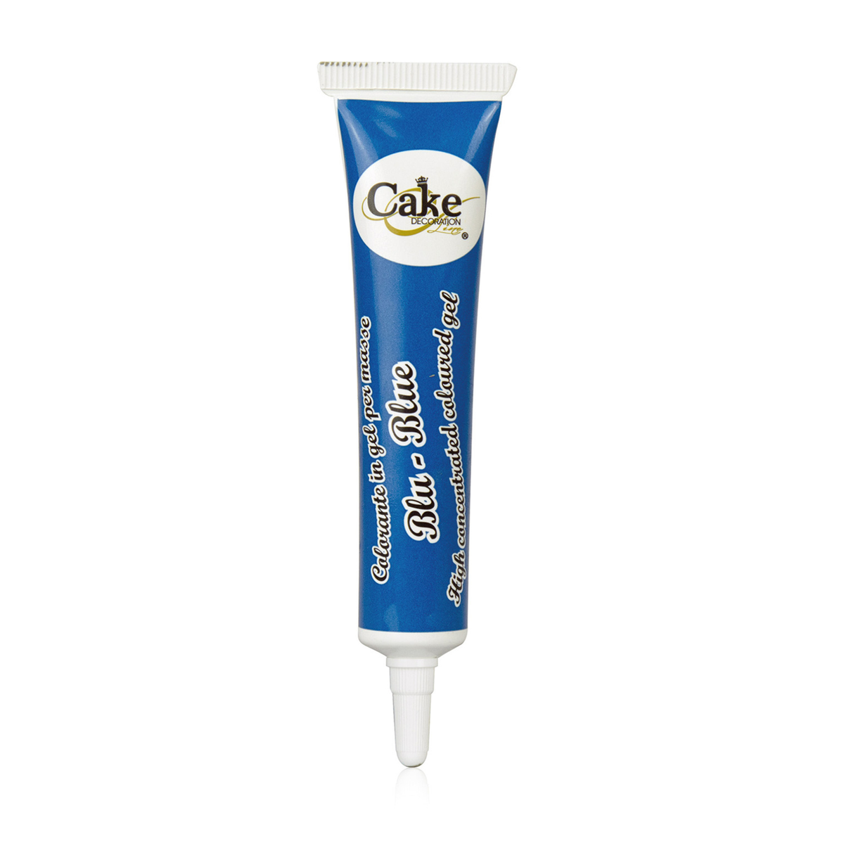 Gel colorant alimentaire concentré bleu en tube pour décoration de gâteaux et pâtisseries
