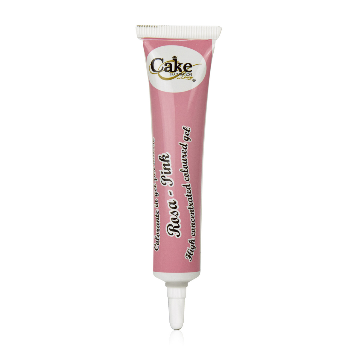 Gel colorant alimentaire concentré rose en tube pour décoration de gâteaux et pâtisseries
