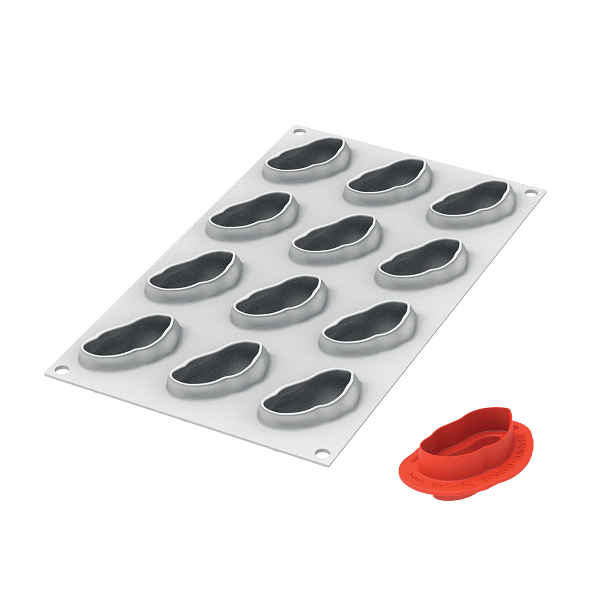 Moule silicone empreintes pistache