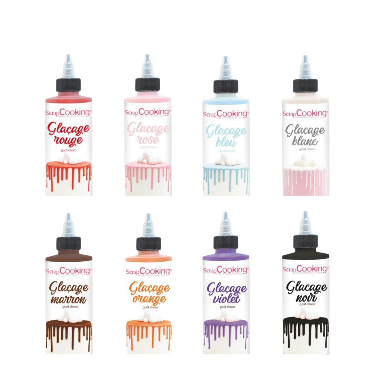 Glaçages colorés pour gâteaux – ScrapCooking