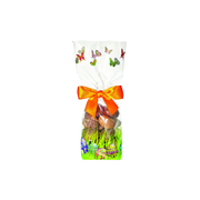 Sachet transparent décoré de motifs de Pâques pour chocolats et confiseries
