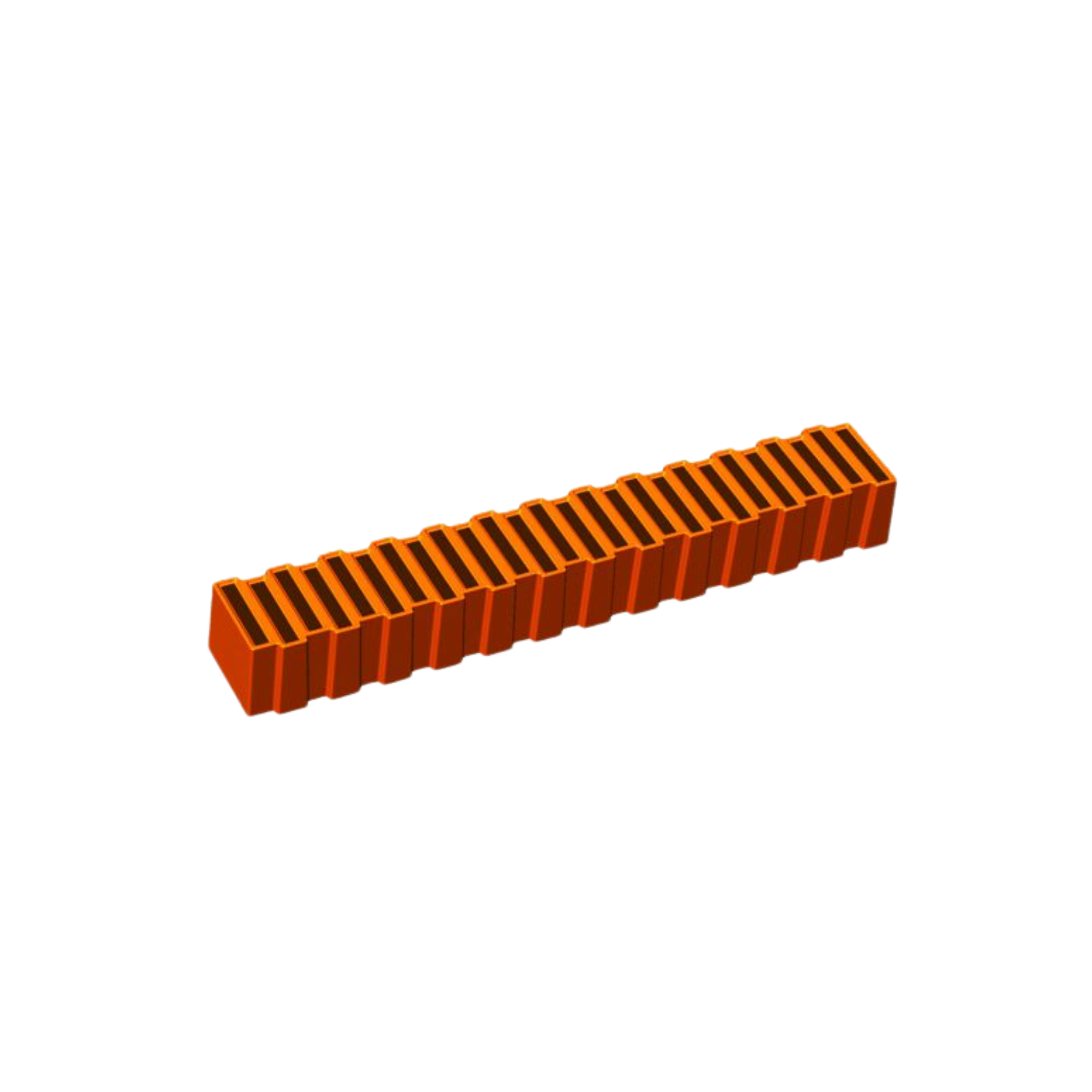 Mallard Ferrière-  Moule Bûche plastique Carrée décalée 494 mm - (x12)