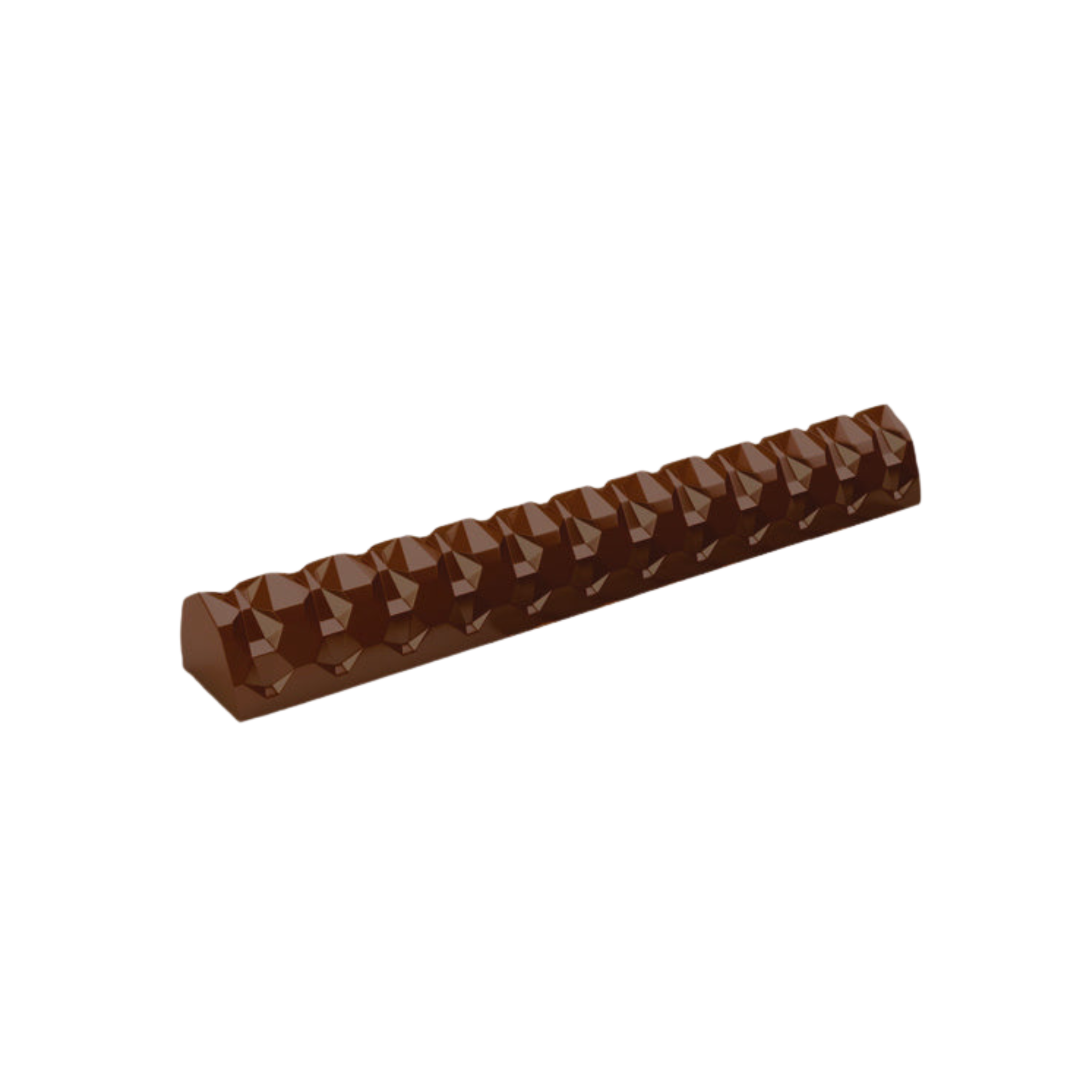 Mallard Ferrière-  Moule Bûche plastique Facettes 50,5 cm - (x12)