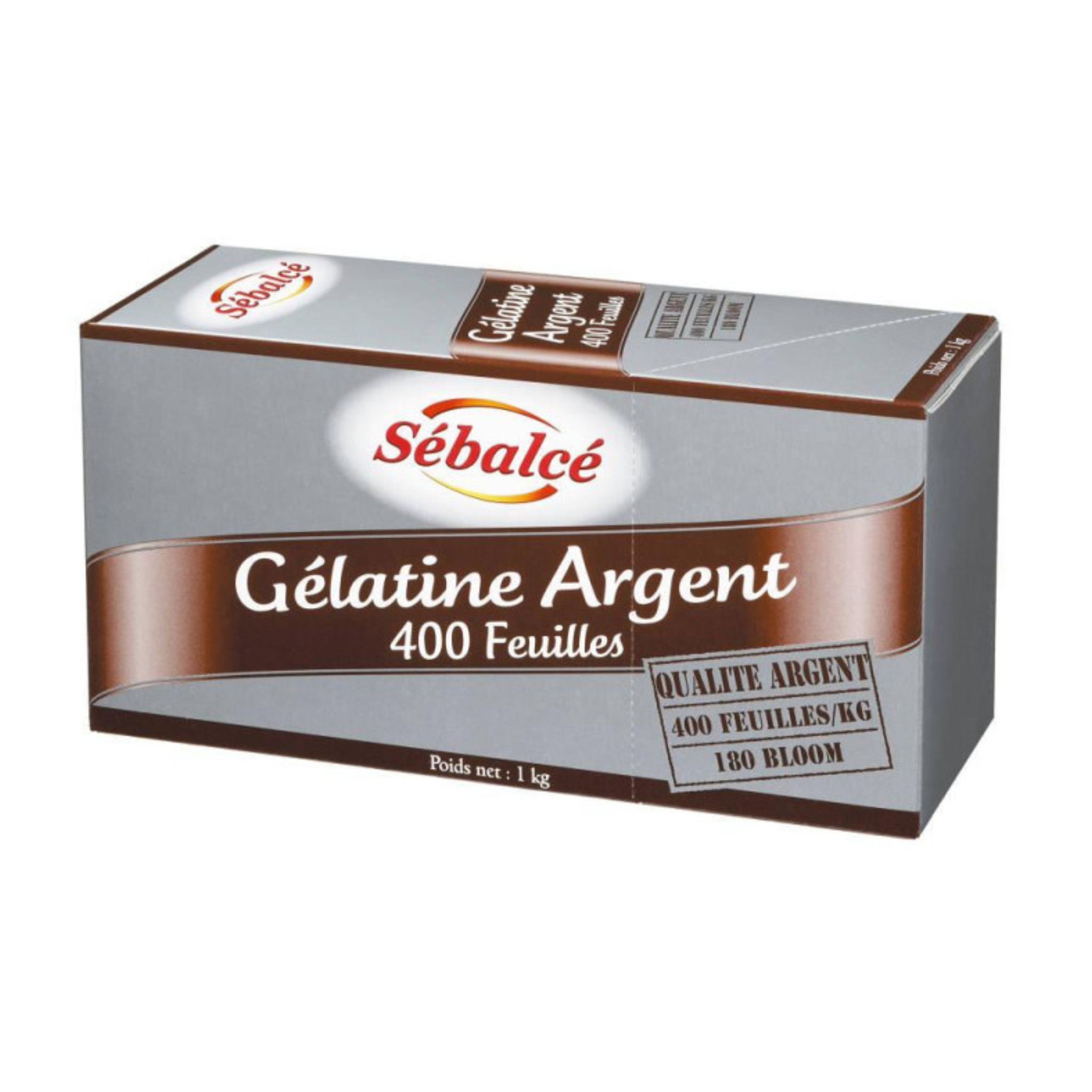 Sébalcé - Gélatine en Feuilles Argent 1 kg (400 feuilles)