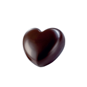 Mallard Ferrière - Plaque moule à chocolat  Coeurs Lisses - h 16 mm