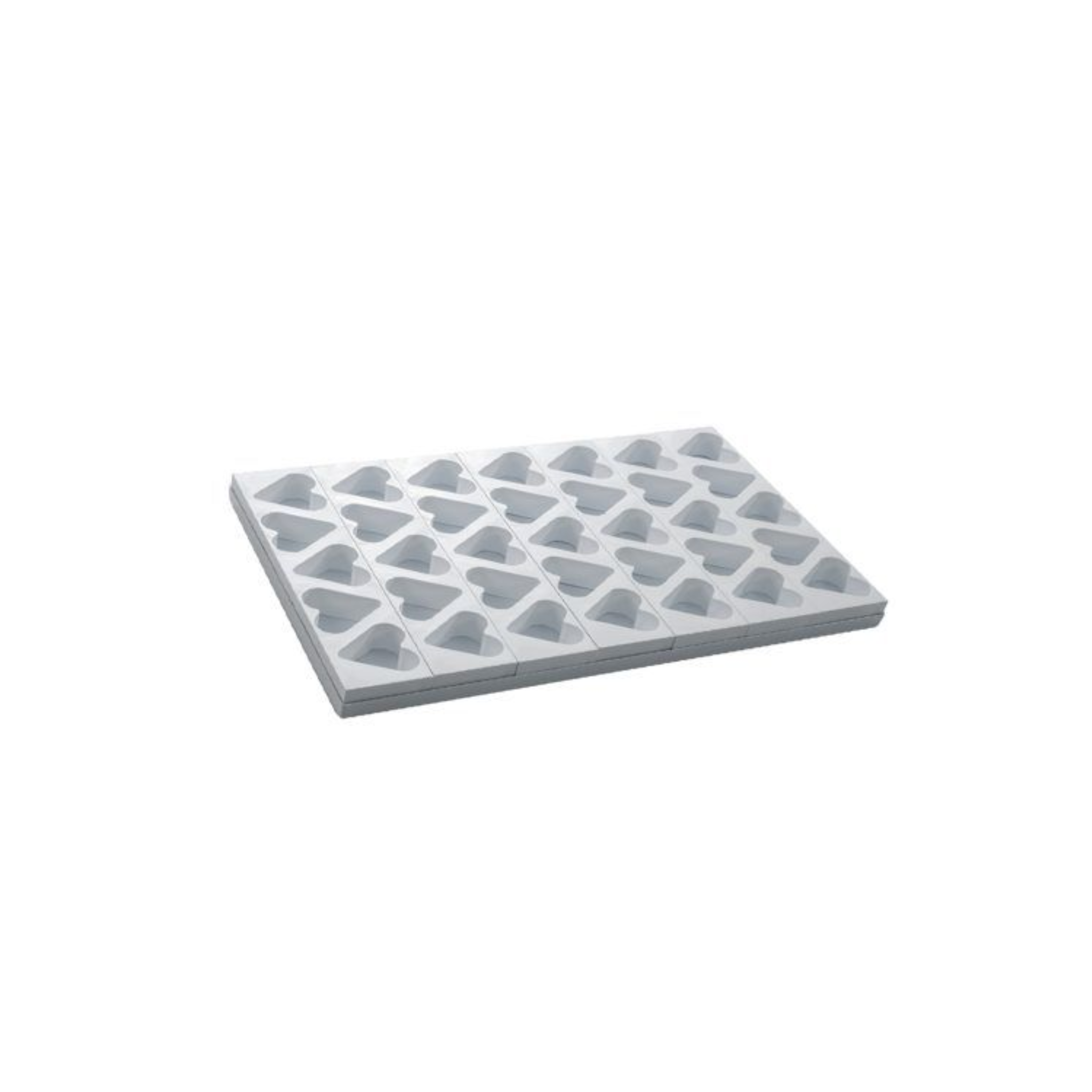 Mallard Ferrière - Plaque en plastique  coeurs h 40mm - Plaque 400x260 mm