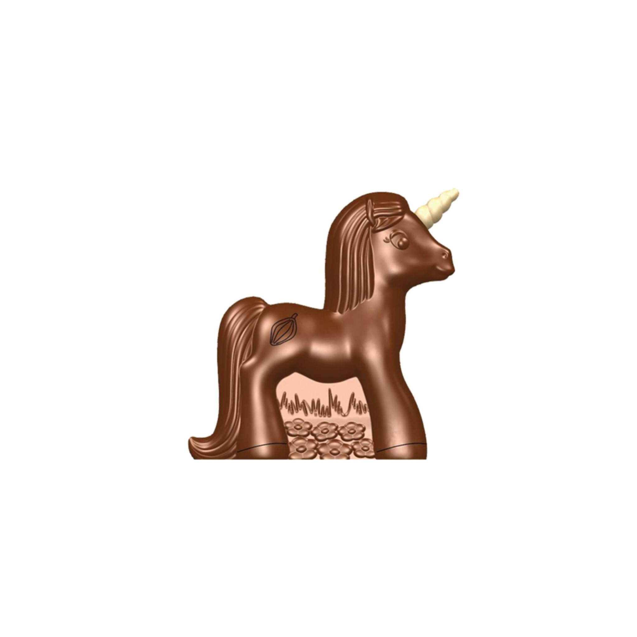 Mallard Ferrière - Moules à chocolat 2 Poneys/Licornes - h 109 mm