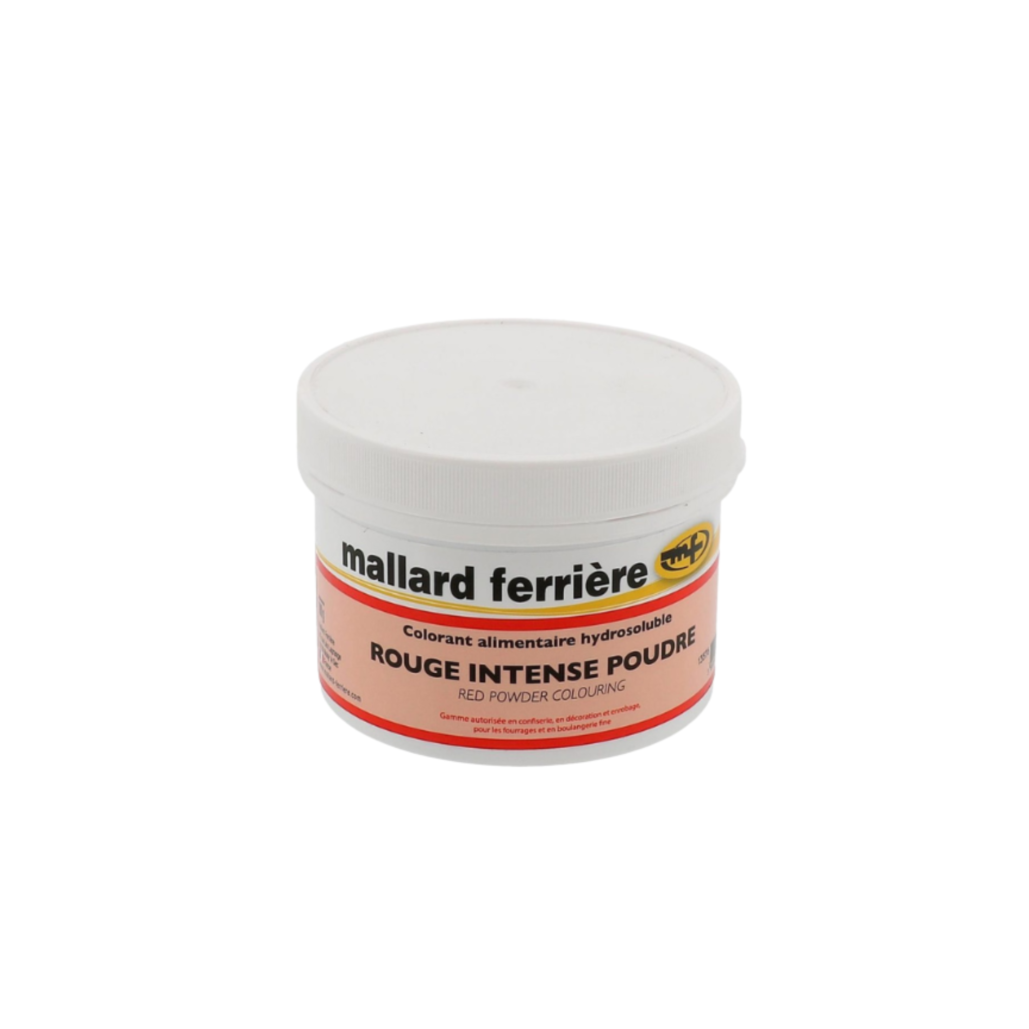 Mallard Ferrière - Colorant alimentaire hydrosoluble en poudre concentré rouge - 100g