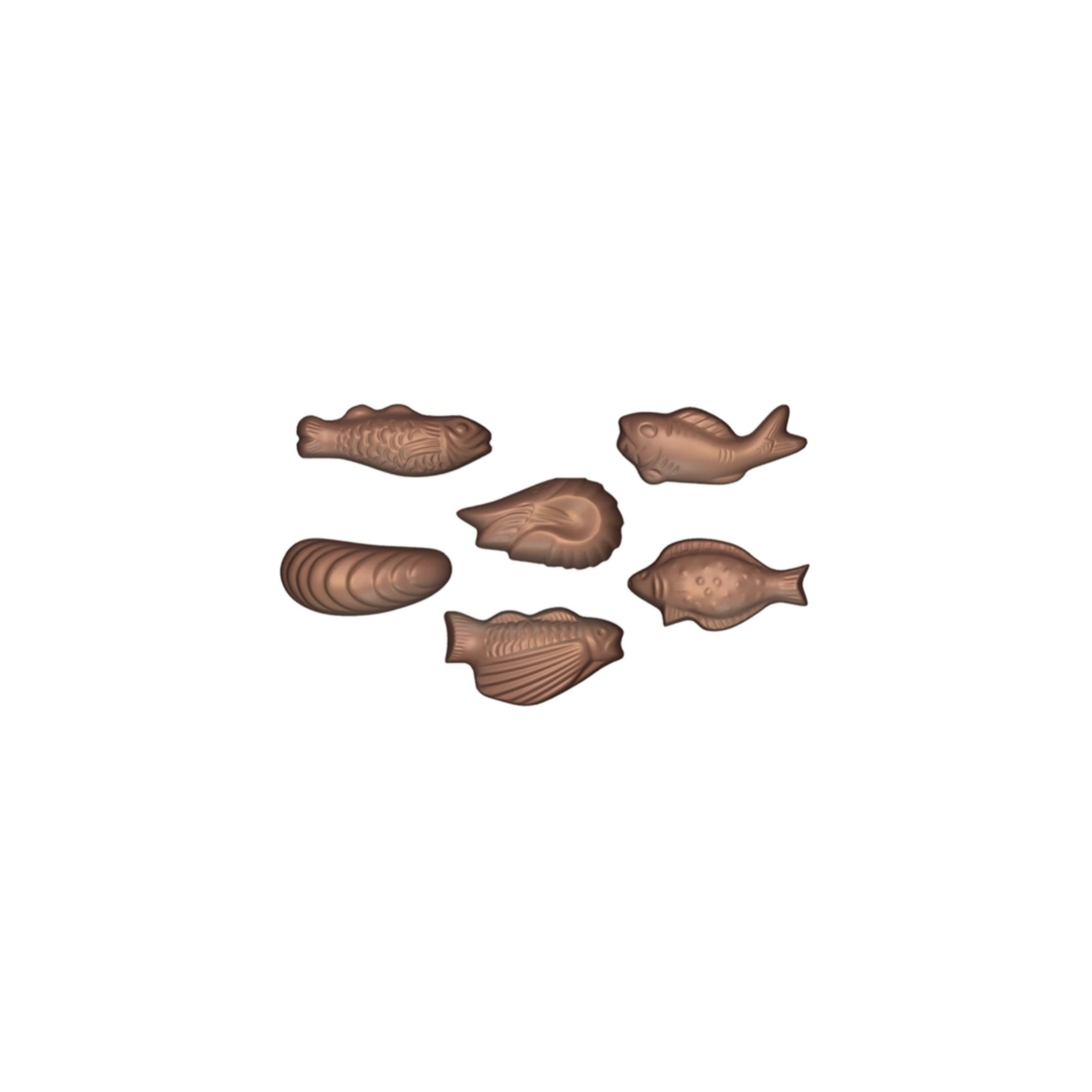 Mallard Ferrière - Plaque moule à chocolat 30 Fritures de mer