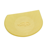 Coupe-pâte souple jaune arrondi pour pâtisserie et boulangerie
