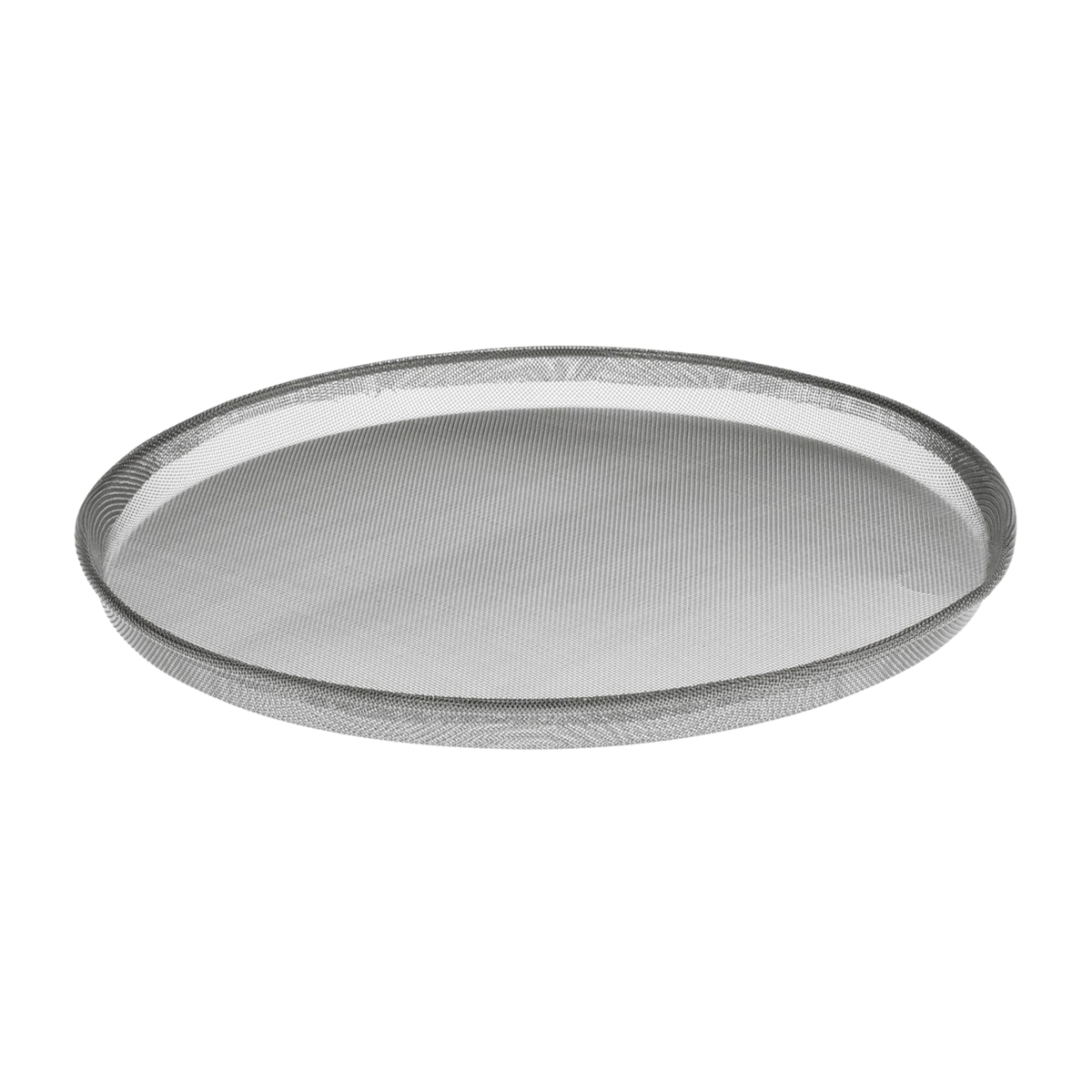 Tamis plat rond à maille fine en inox
