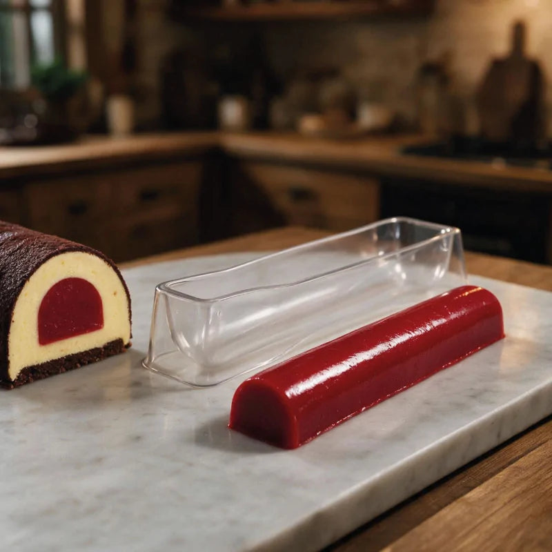 Patisdécor - Moule à Insert pour Bûche en PVC 26 x 4 x 4 cm