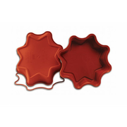 Moule silicone étoile 8 branches rouge – Ø 26 cm