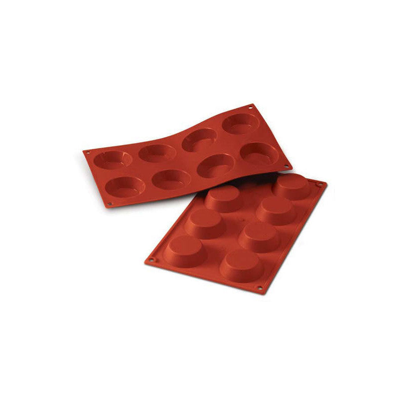 Silikomart - Moule silicone - 8 Tartelettes - Ø 6 cm