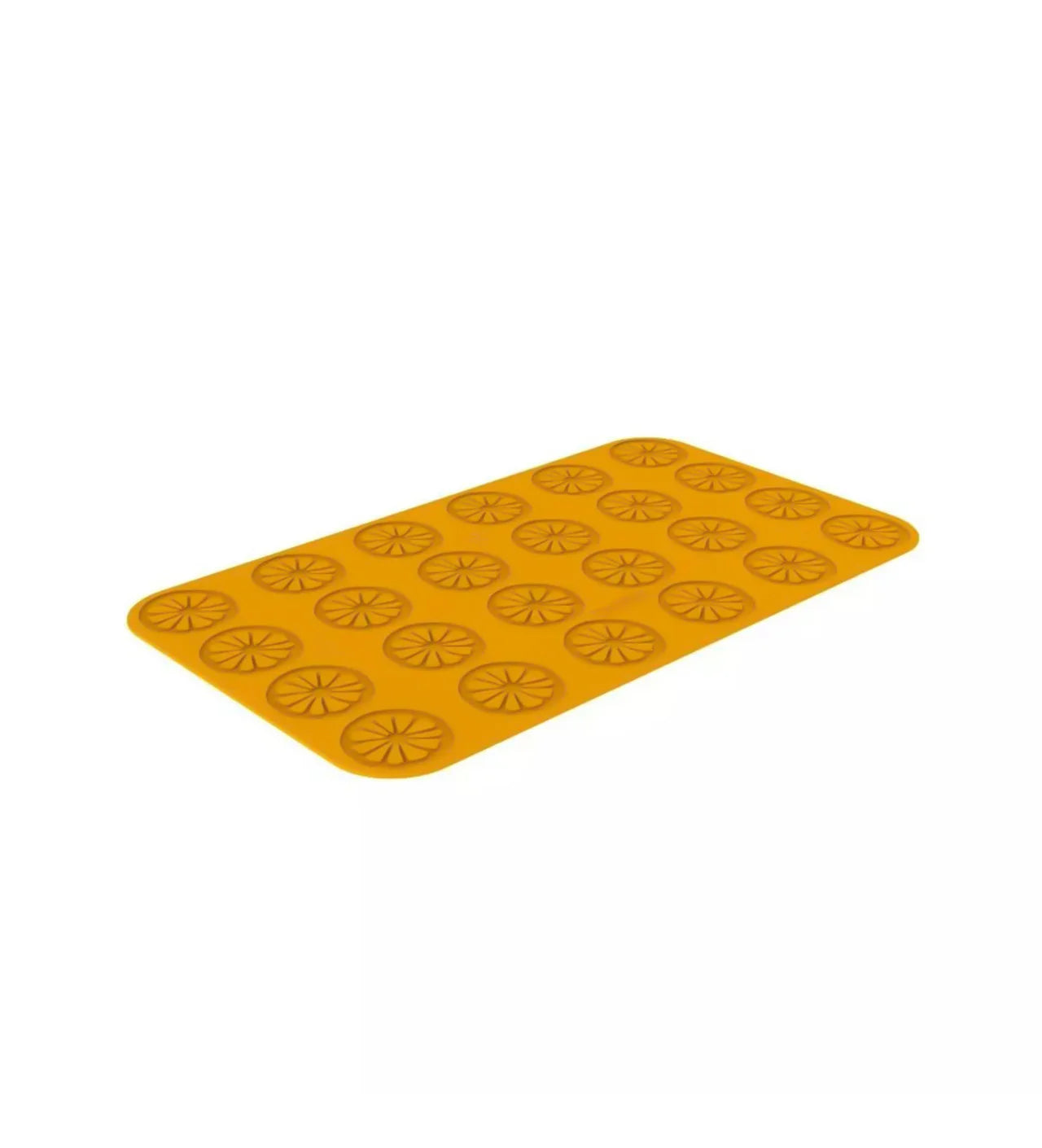 Silikomart - Moule Silicone Décor Agrume Ø 6 x H 0,2 cm (x24) Naturae