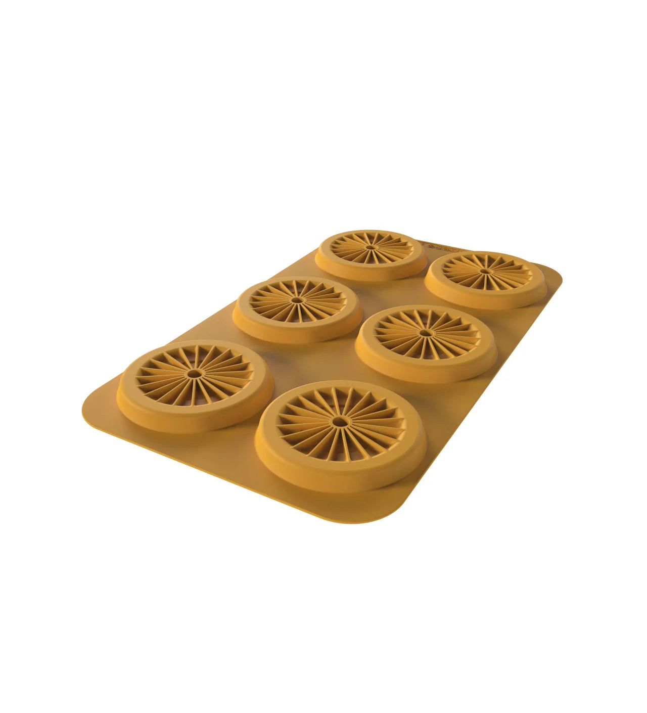 Silikomart - Moule Silicone Décor Assiette Ø 11,5 x H 1,5 cm (x6) Naturae