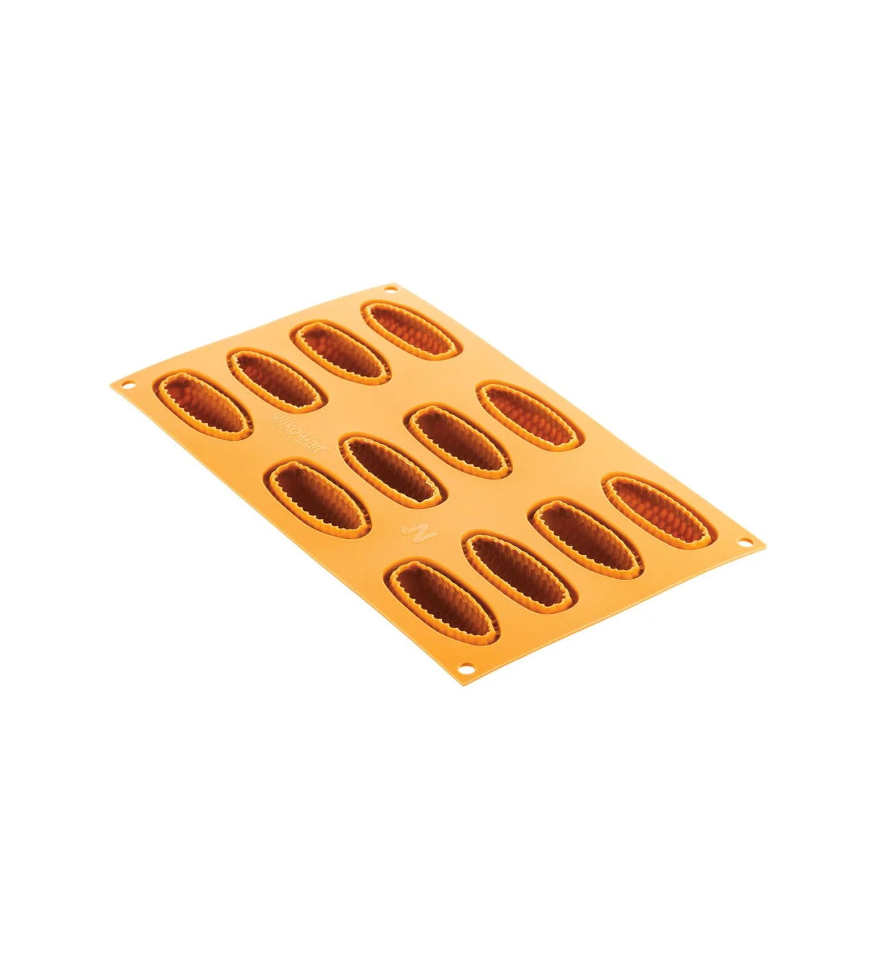 Silikomart - Moule Silicone Décor Maïs 6,8 x 2,6 x H 2,1 cm (x12) Naturae