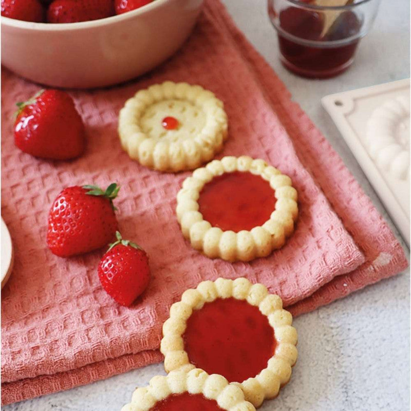 ScrapCooking - Moule silicone antiadhérent tartelettes et biscuits