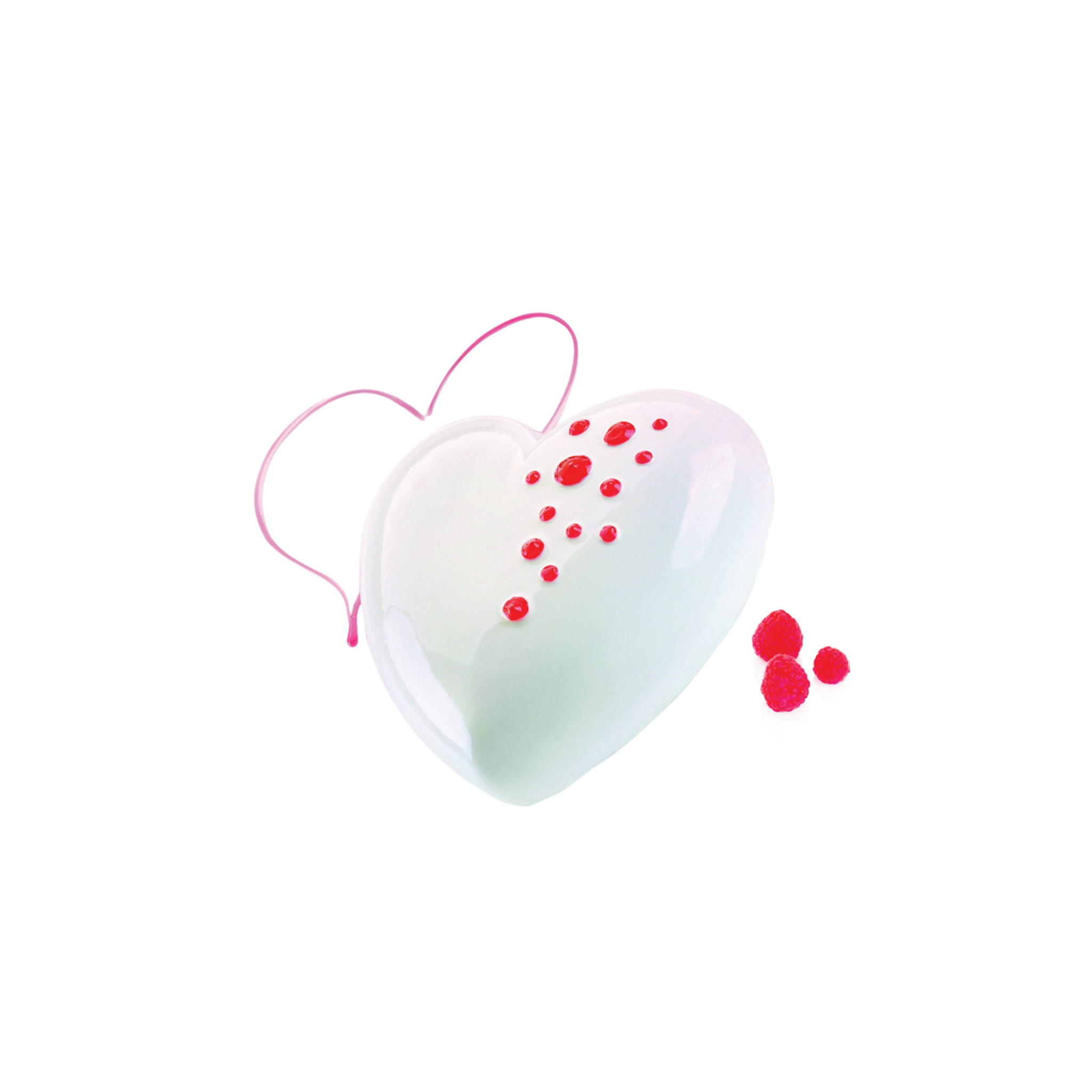 Silikomart - Moule Silicone Coeur Bombé Ti Amo 1040 ml