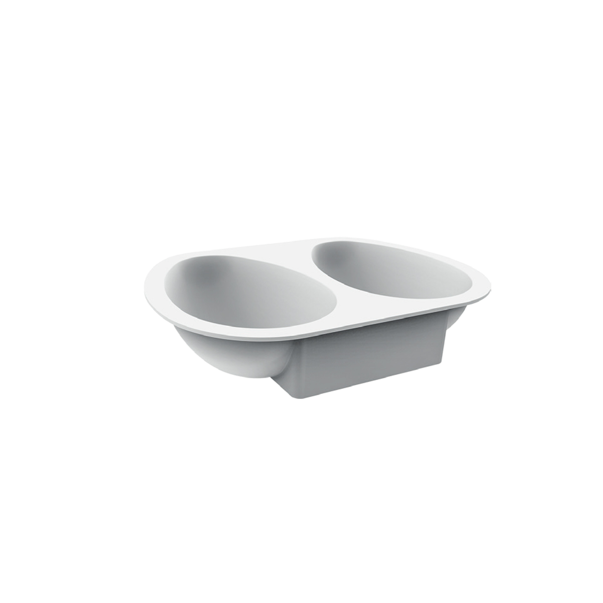 Silikomart - Moule Silicone 2 Demi-oeufs 385 ml