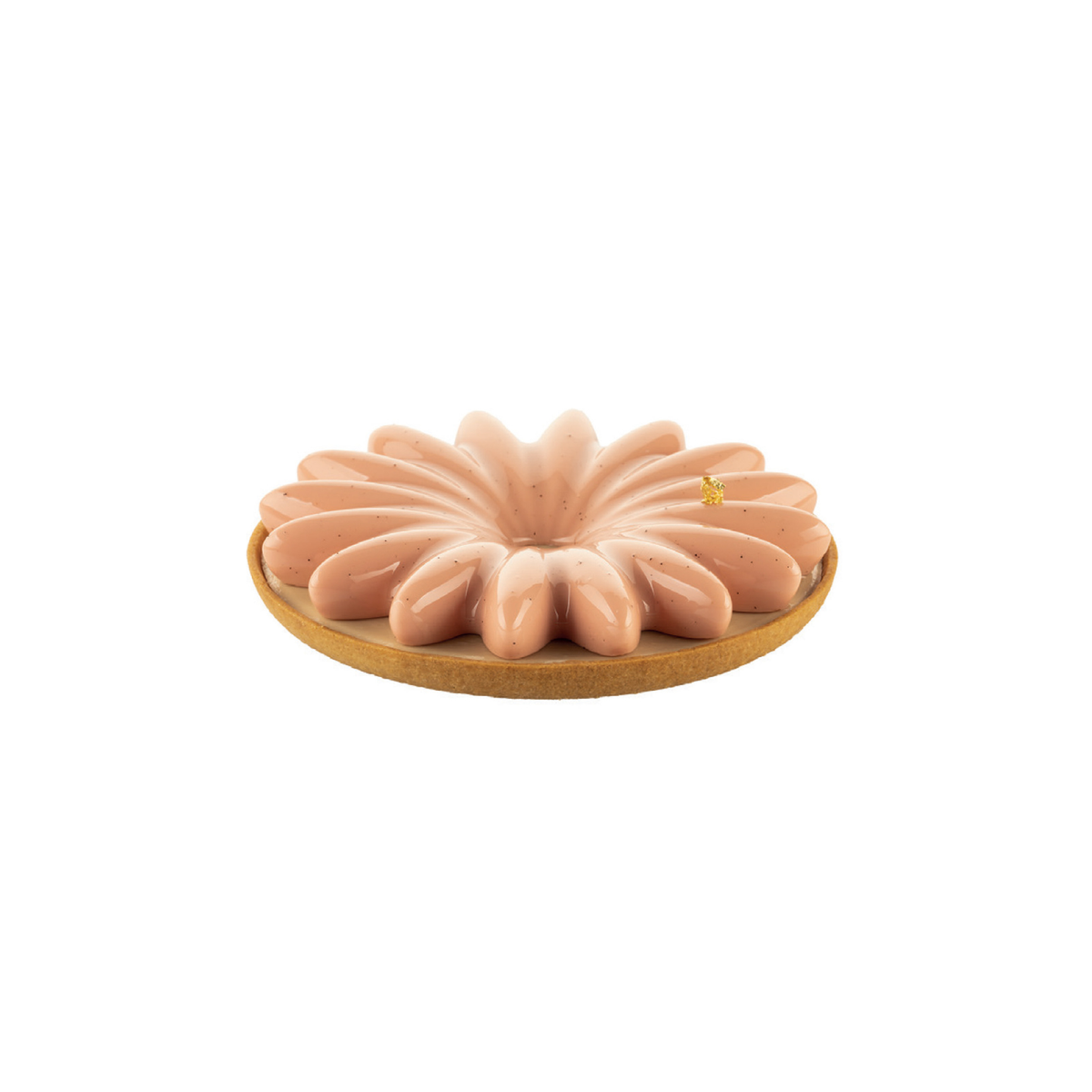 Tarte avec entremets couronne fleurie