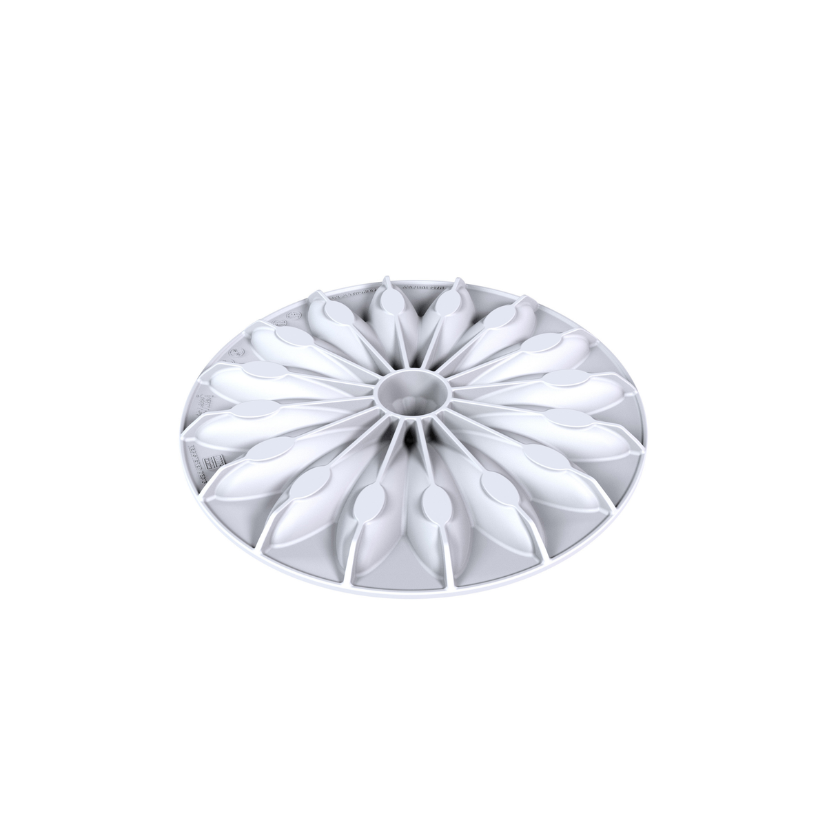 Moule silicone couronne fleurie vue extérieure