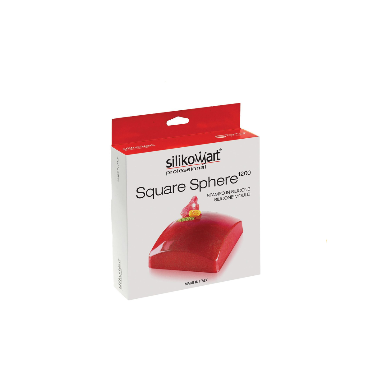 Emballage du moule silicone Silikomart Professional Square Sphere 1200