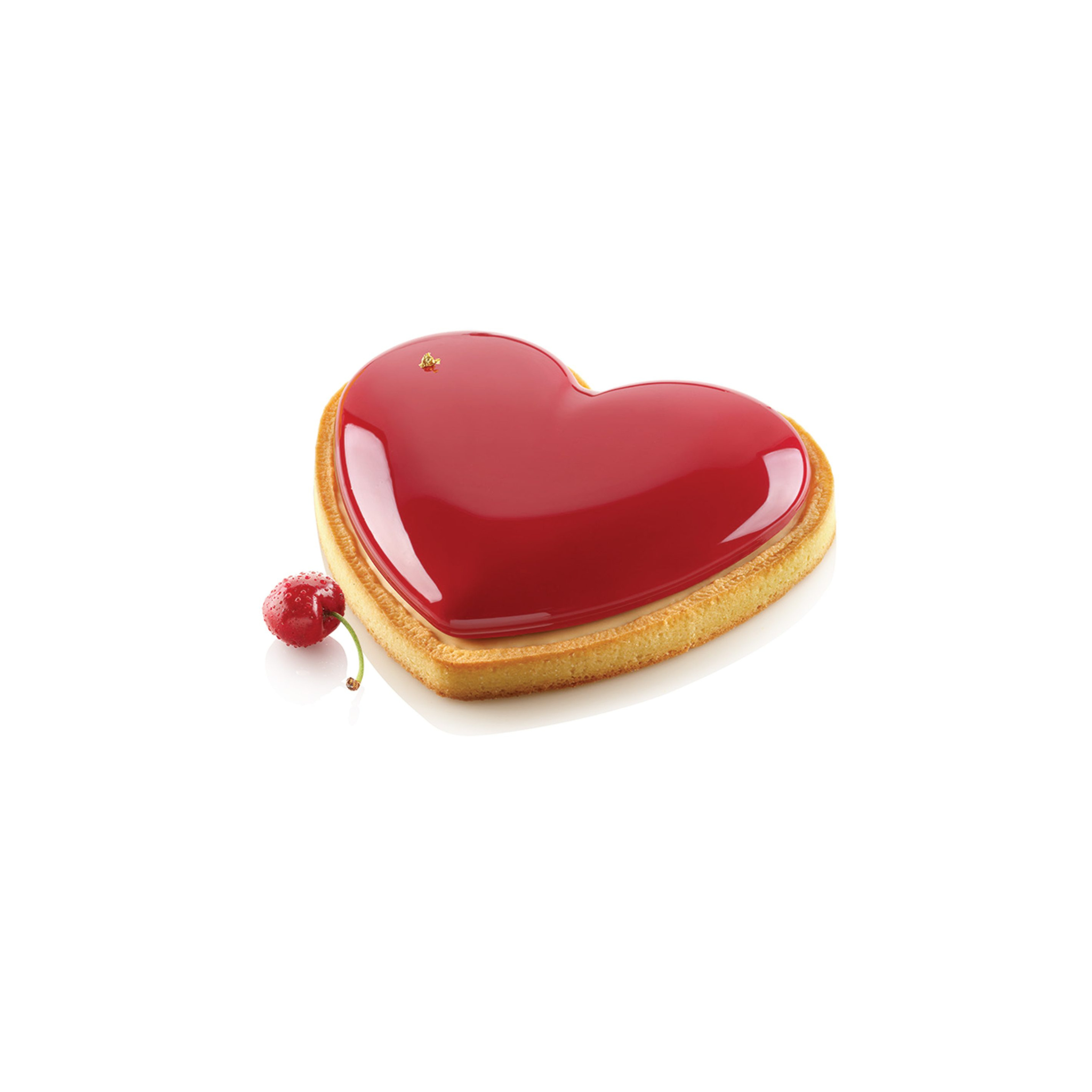 Silikomart - Kit Moule Silicone Tarte Coeur 460ml