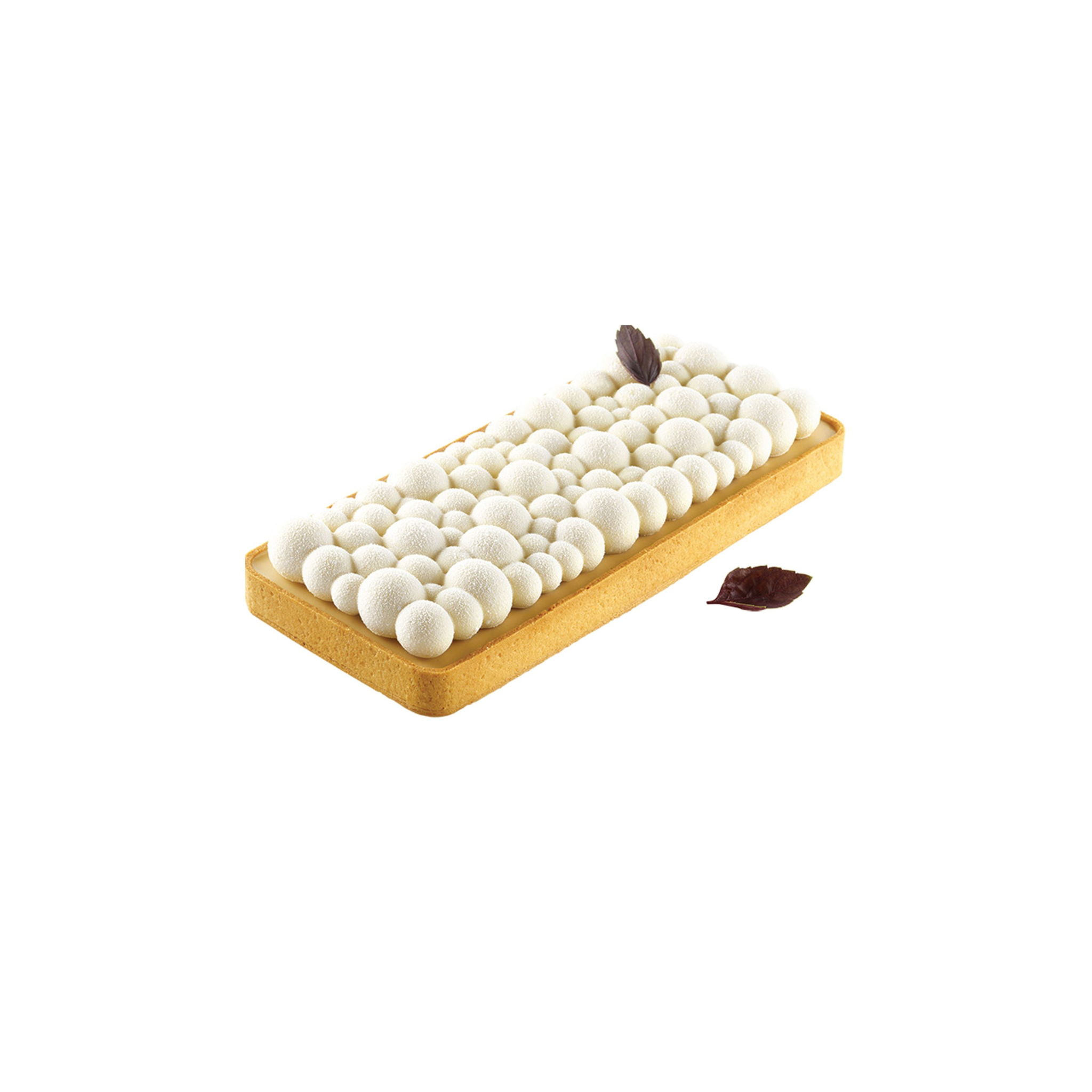Silikomart - Kit Moule Silicone Tarte Rectangle Bubble 290ml