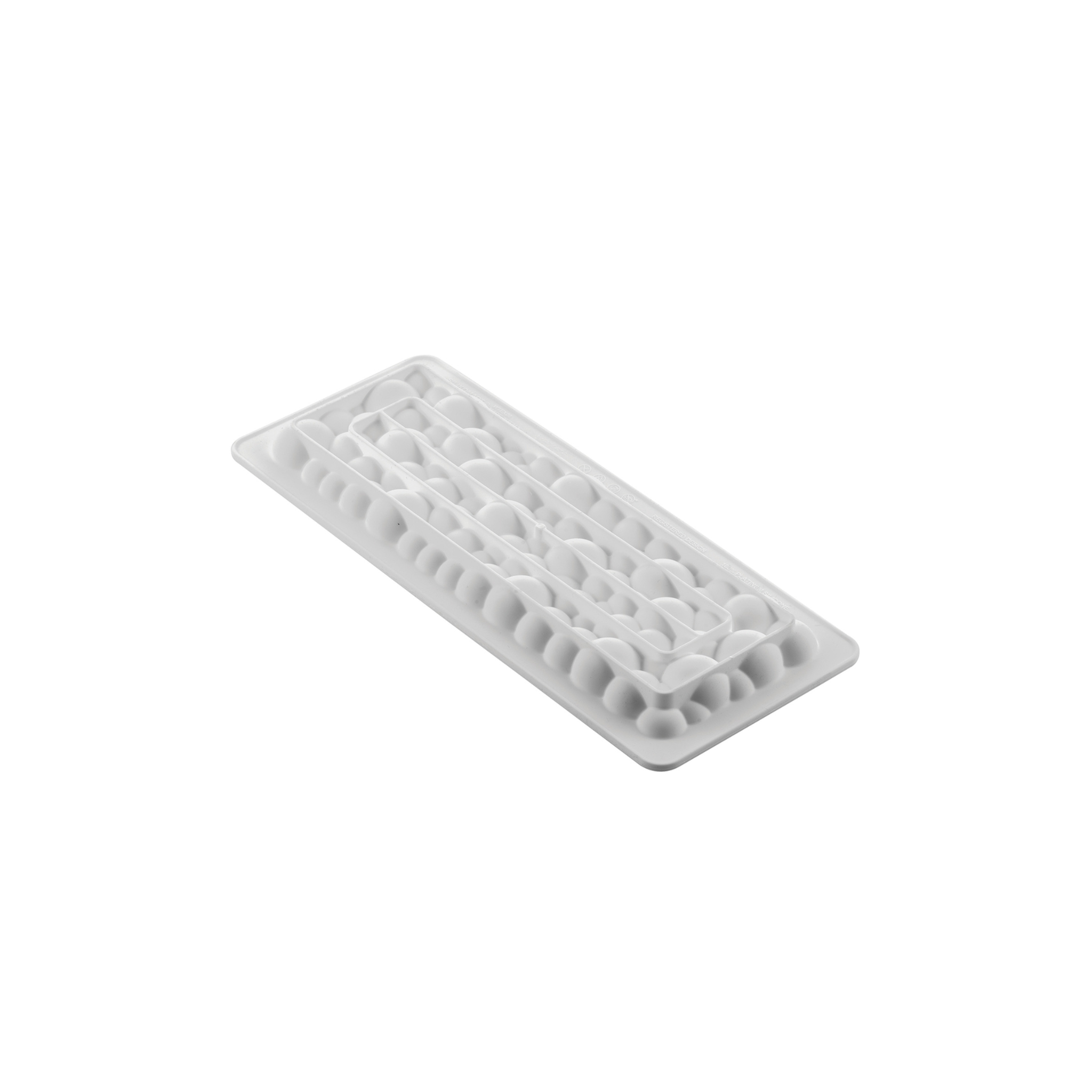 Silikomart - Kit Moule Silicone Tarte Rectangle Bubble 290ml