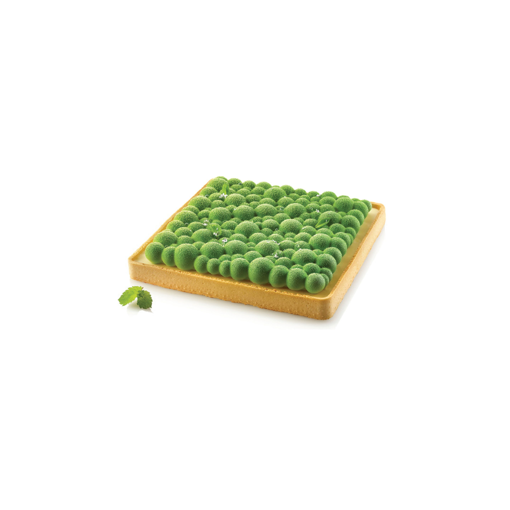 Silikomart - Kit Moule Silicone Tarte Carré Bubble