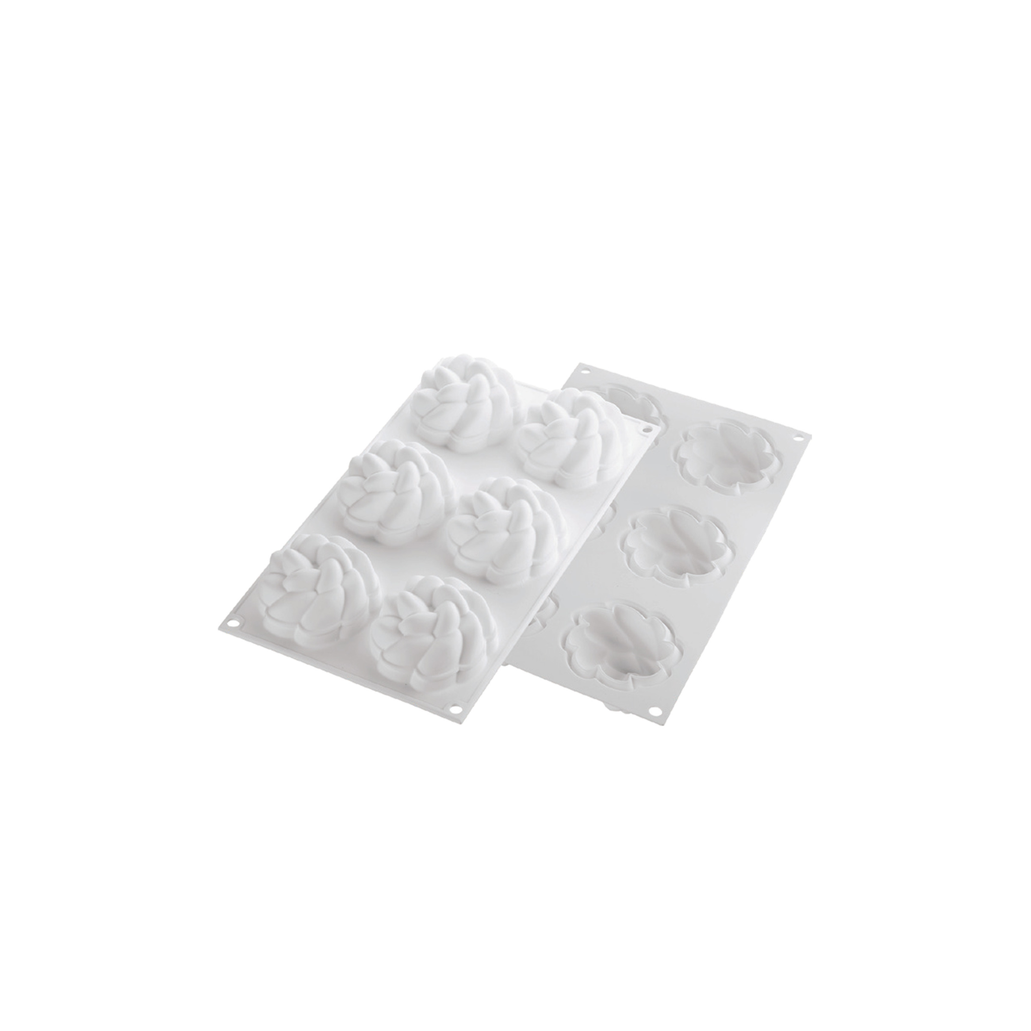 Silikomart - Kit Moule silicone 6 Tartelettes Fleur