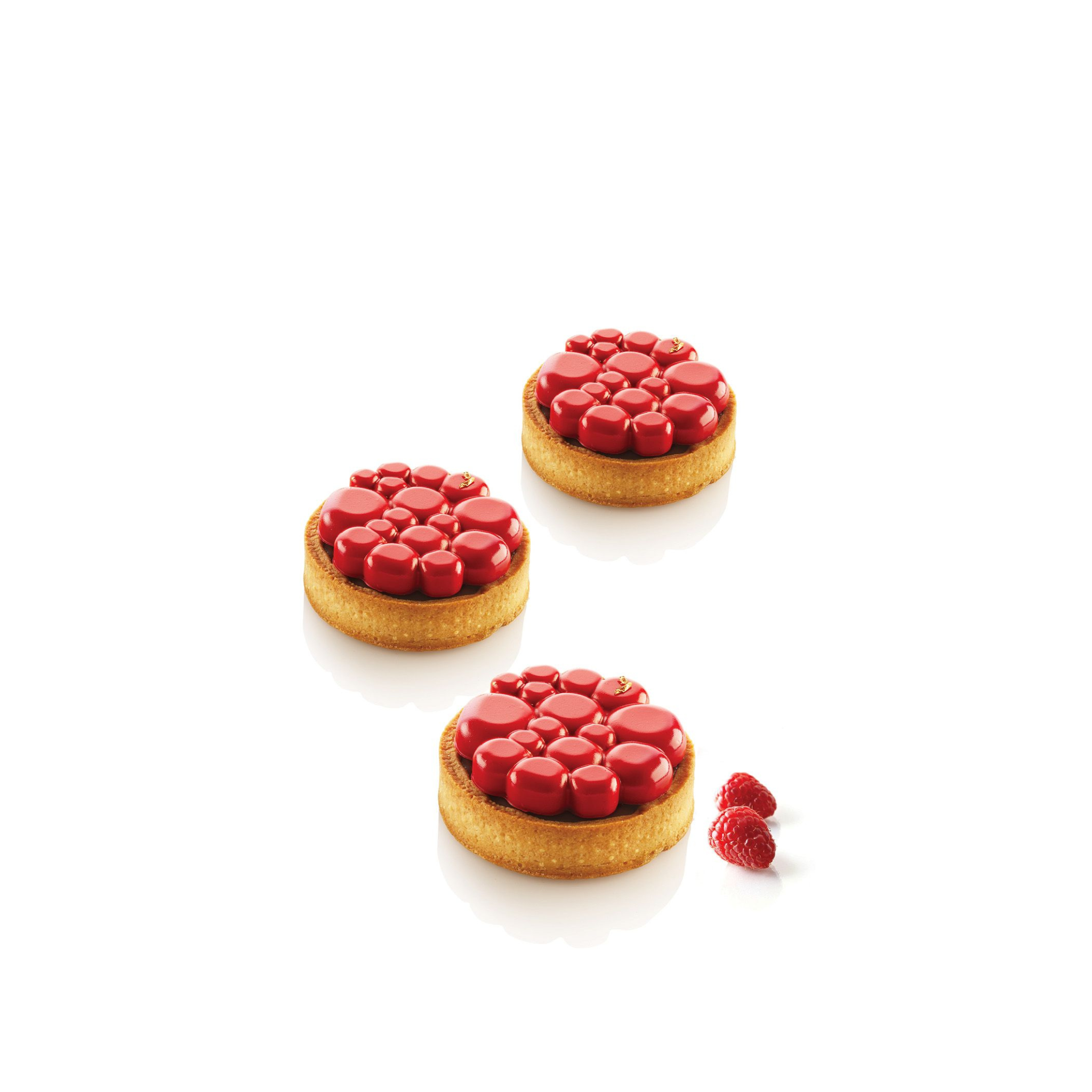Silikomart -  Kit Moule Silicone 6 Tartelettes Paradis 37ml