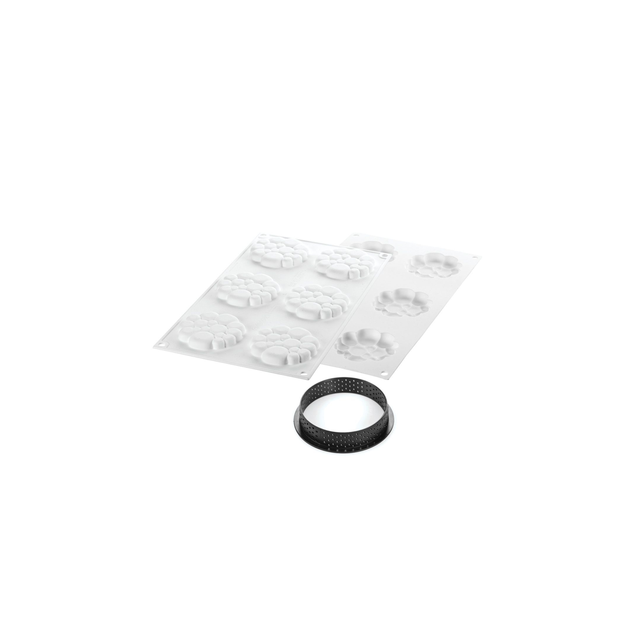 Silikomart -  Kit Moule Silicone 6 Tartelettes Paradis 37ml