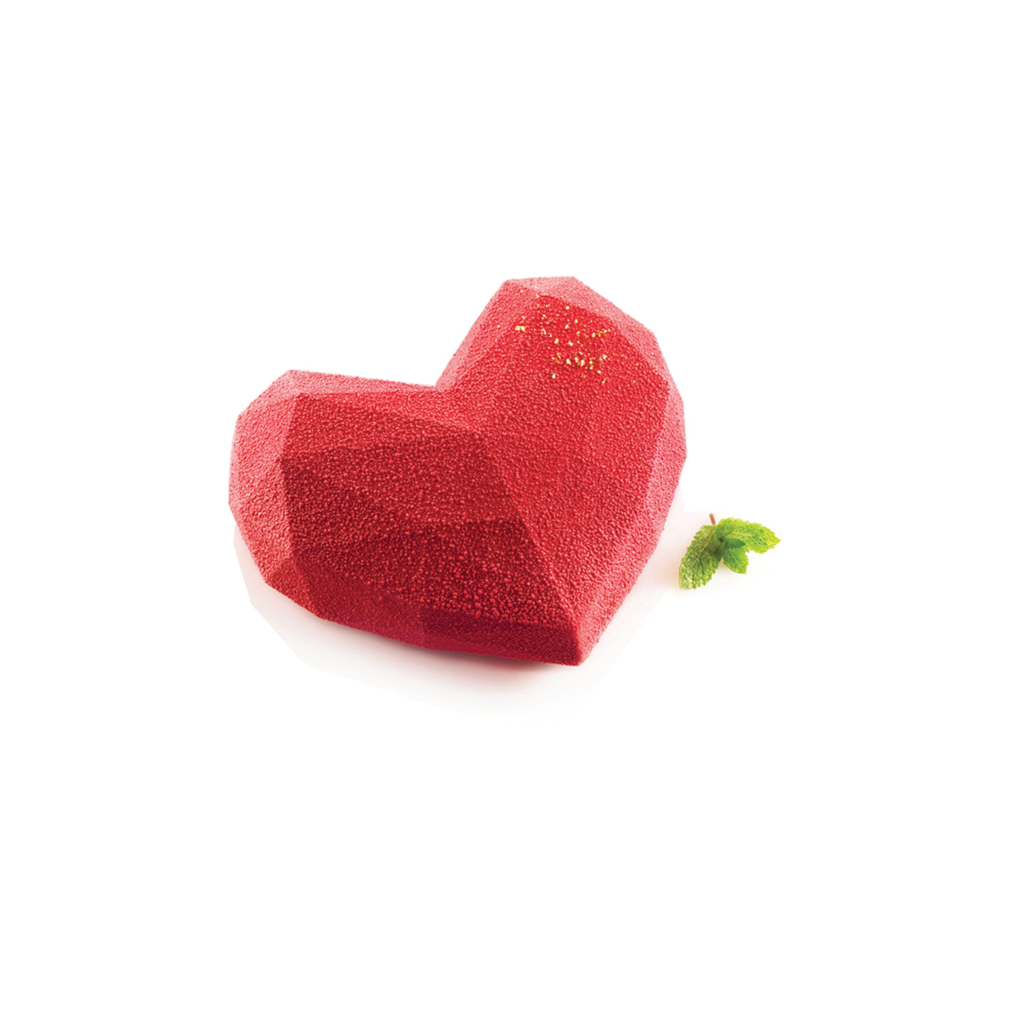 Silikomart - Moule Silicone Coeur Origami 600 ml