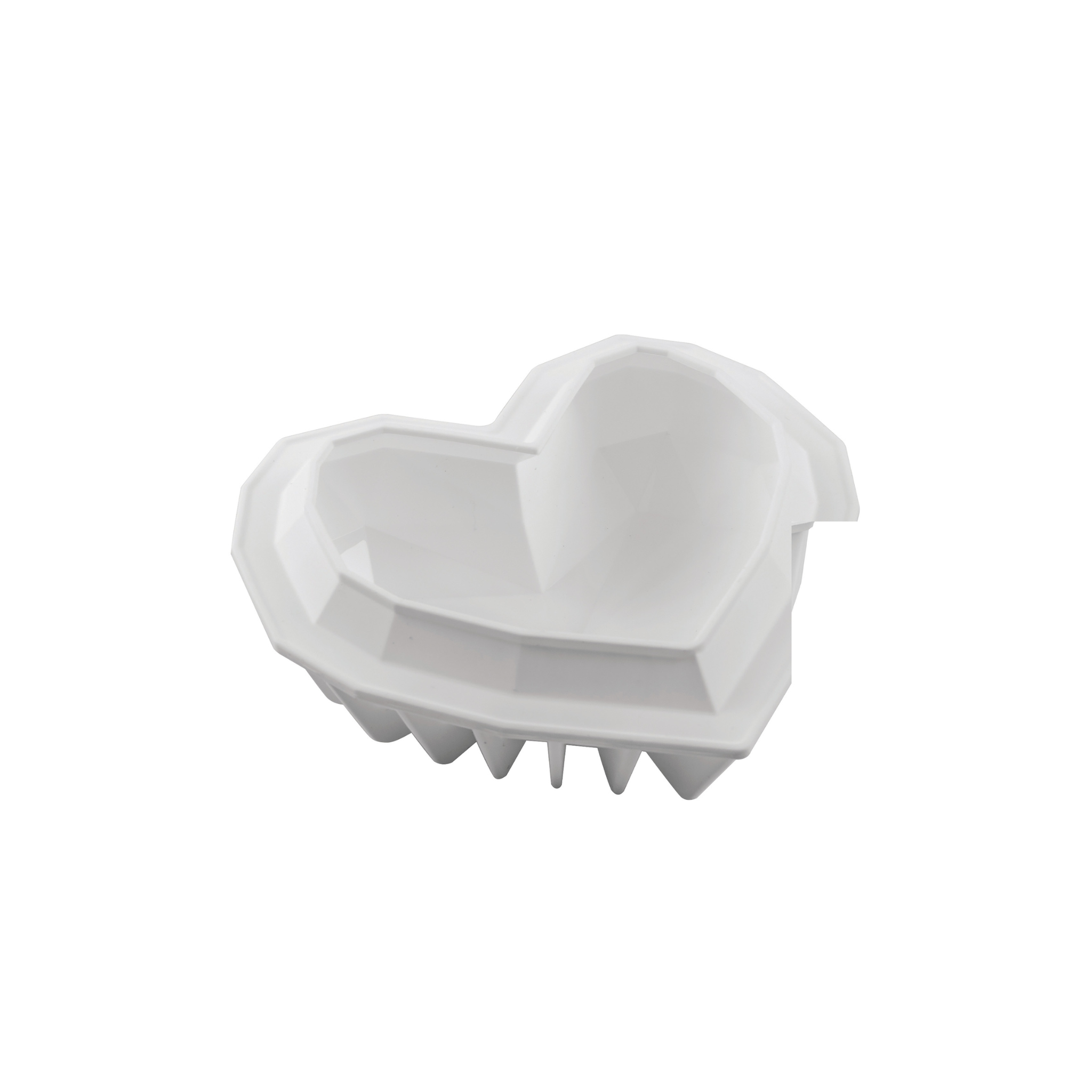 Silikomart - Moule Silicone Coeur Origami 600 ml