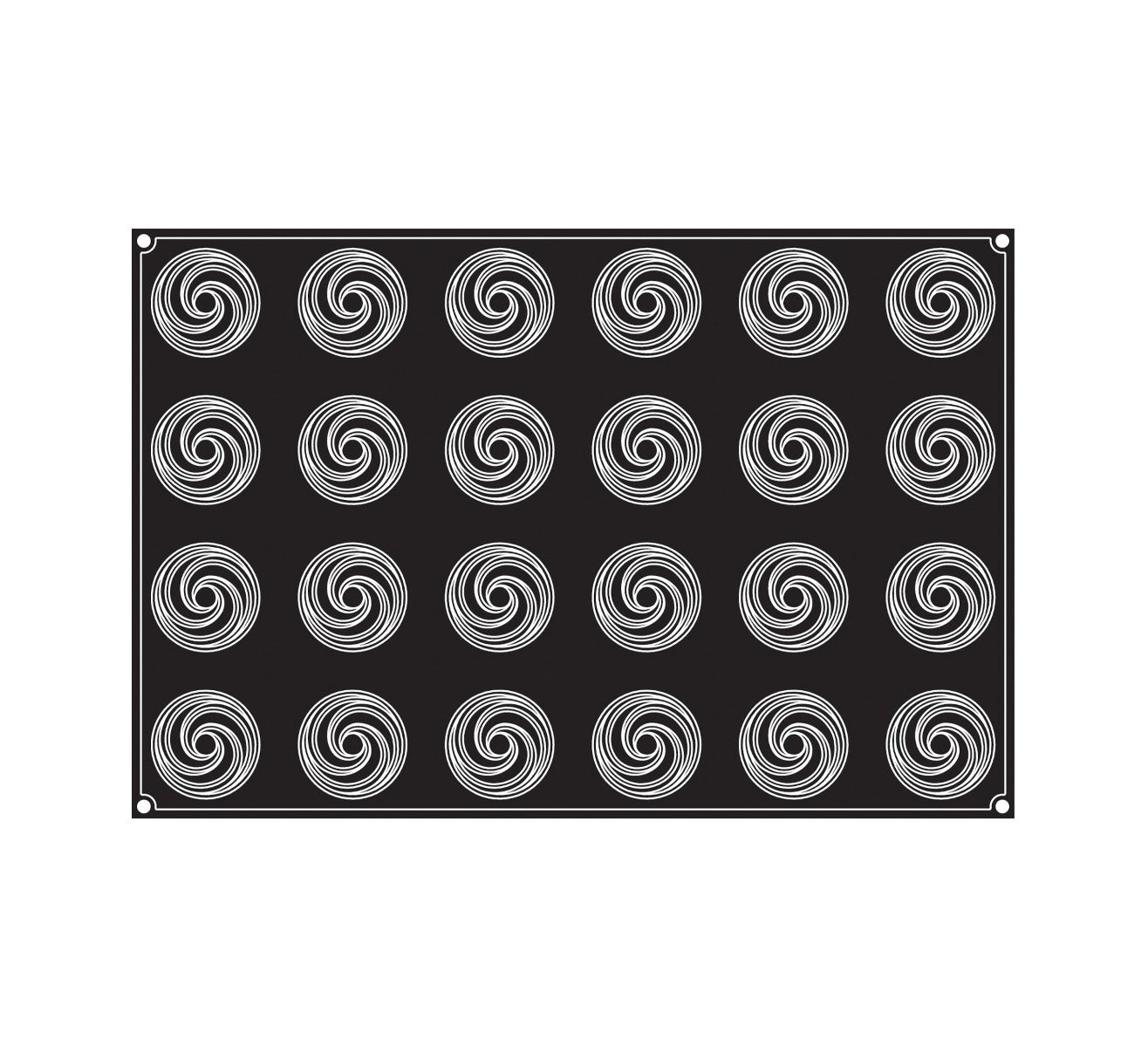 Pavoni - Moule silicone 24 Boutons de rose - (Ø 70 × h42mm)