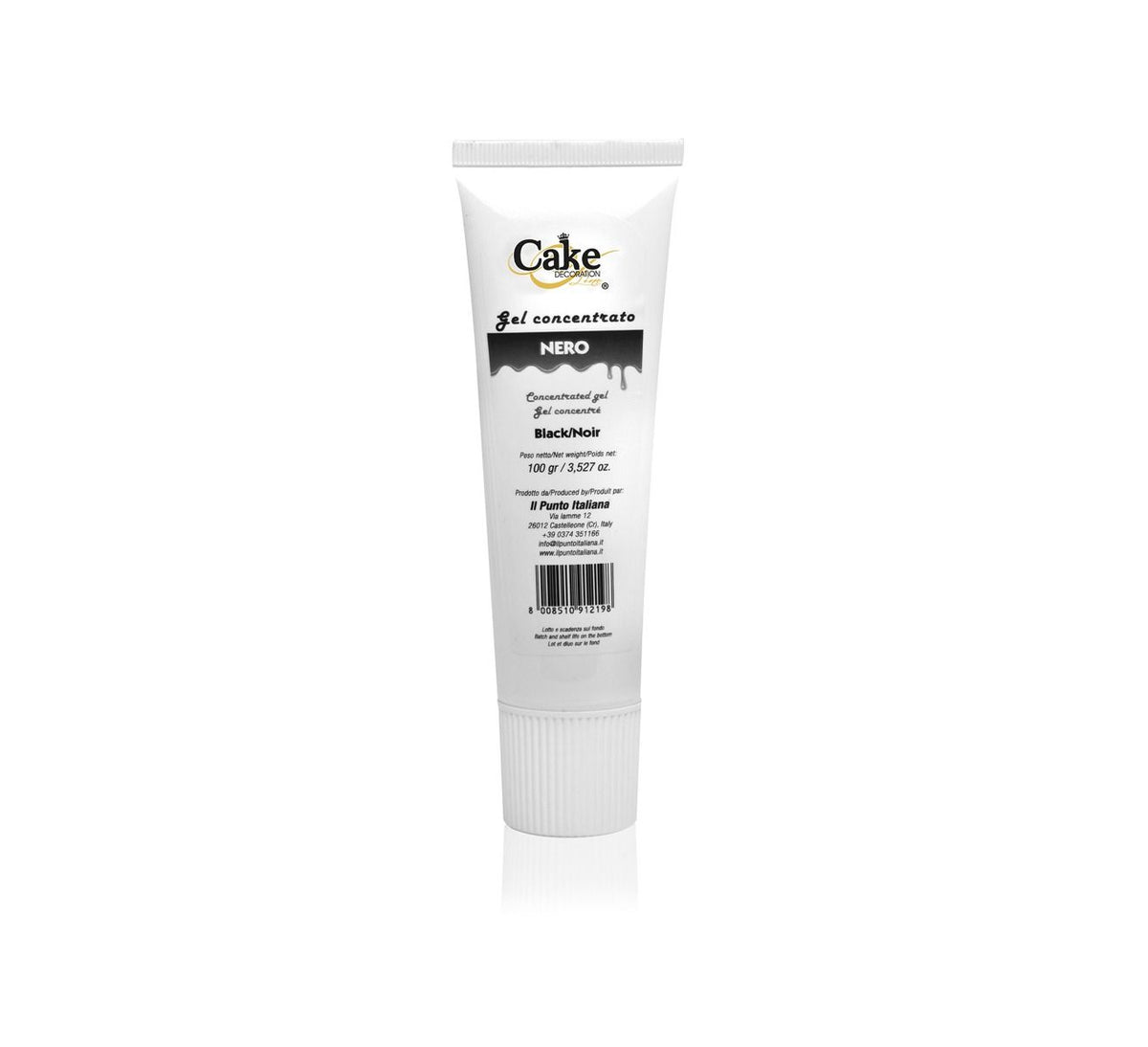 Gel colorant alimentaire concentré noir Cake Decoration 100 g pour pâtisserie et cake design
