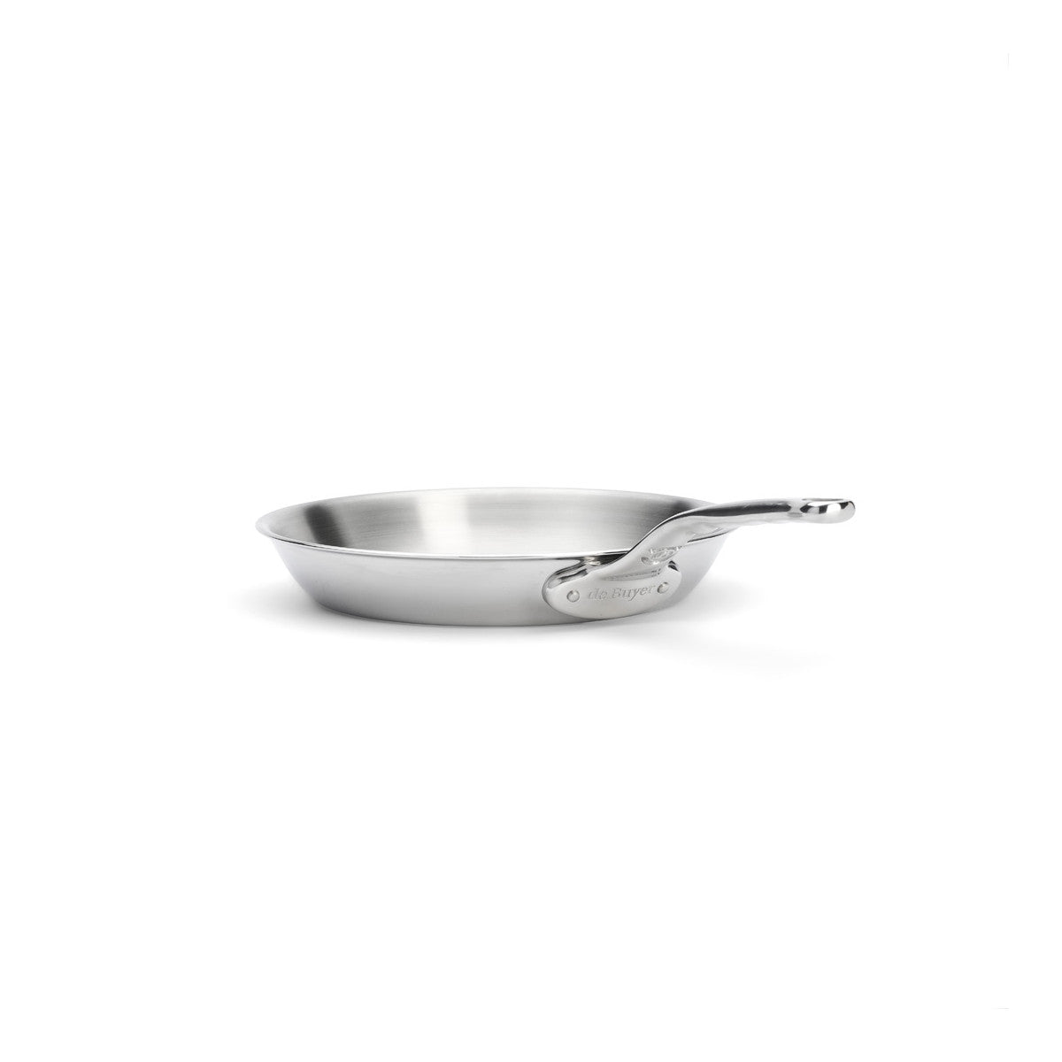 Poêle en inox De Buyer avec manche riveté