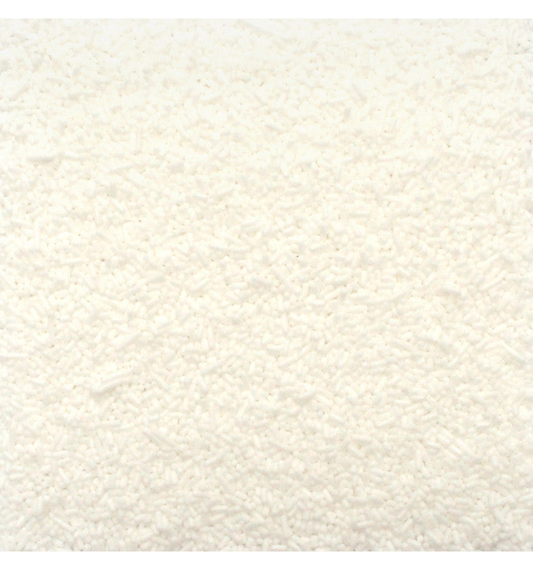 Vermicelles décoratifs blancs en sucre pour cake design