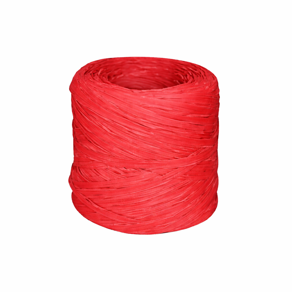 bobine de raphia rouge