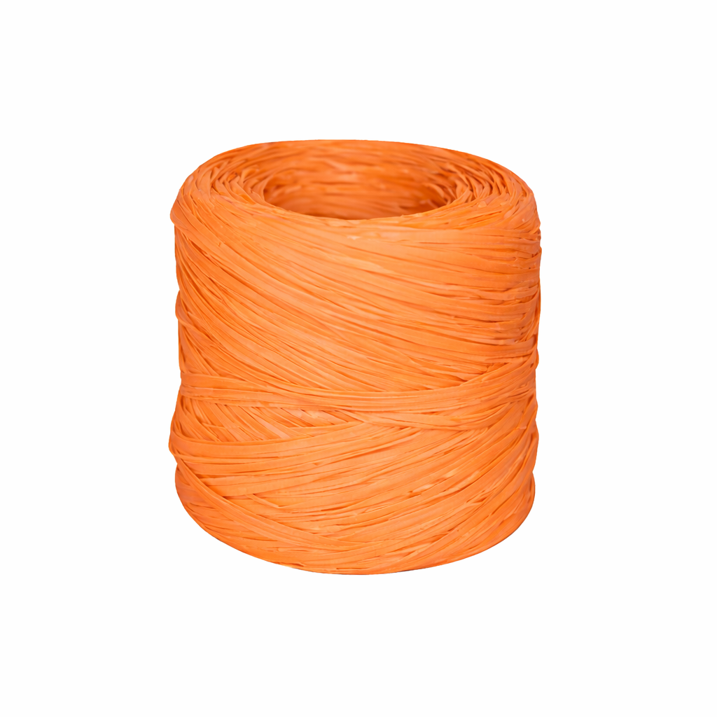 bobine de raphia orange