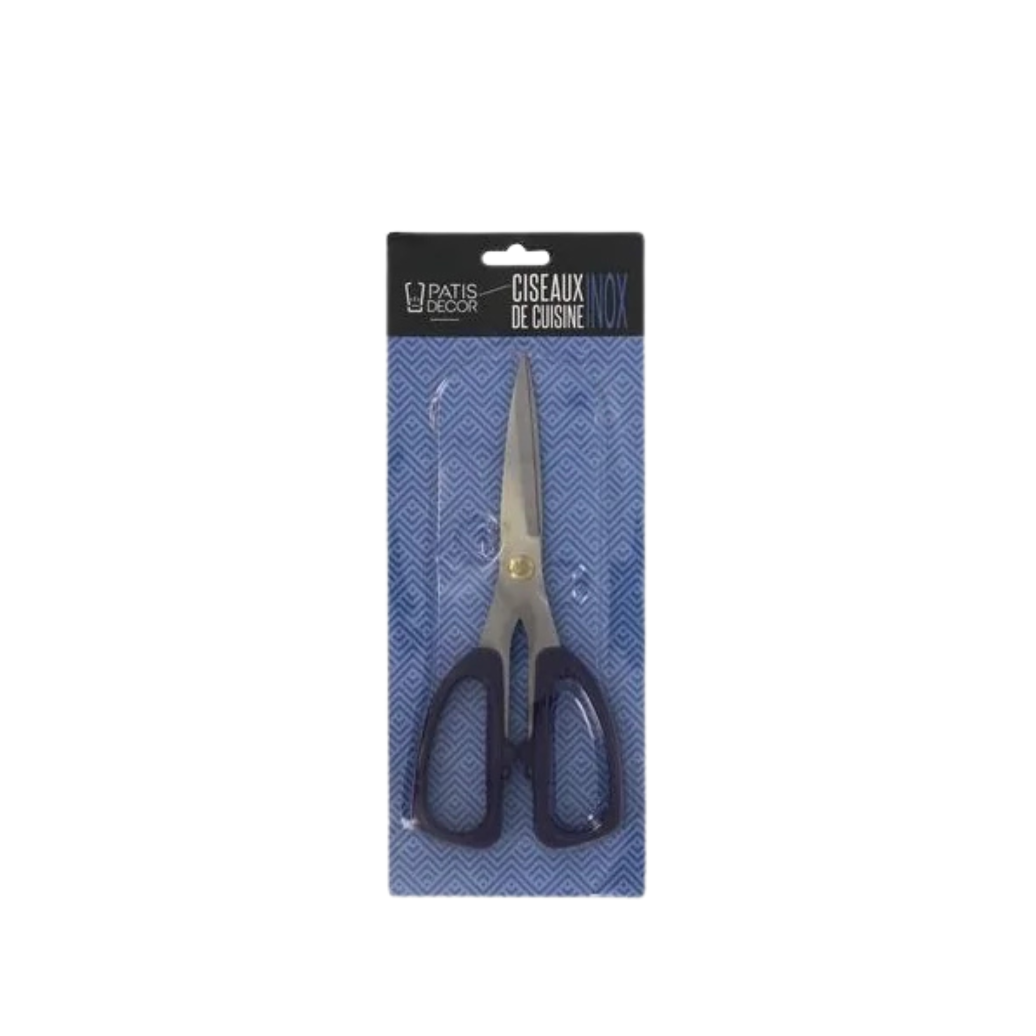 PatisDécor - Ciseaux de cuisine inox bleus - 20cm