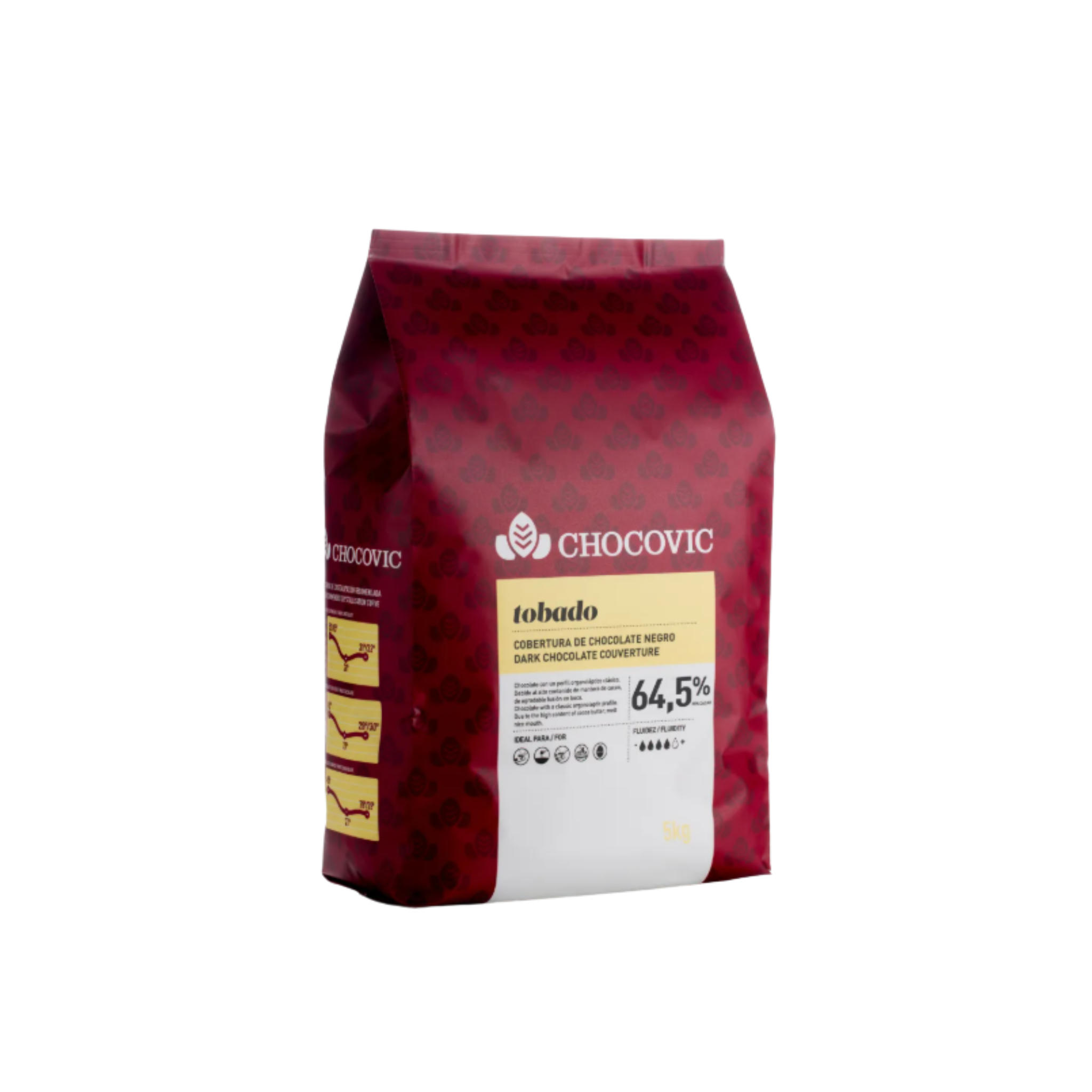 Cacao Barry - Chocolat Chocovic Noir Tobado 64.5% - 5kg