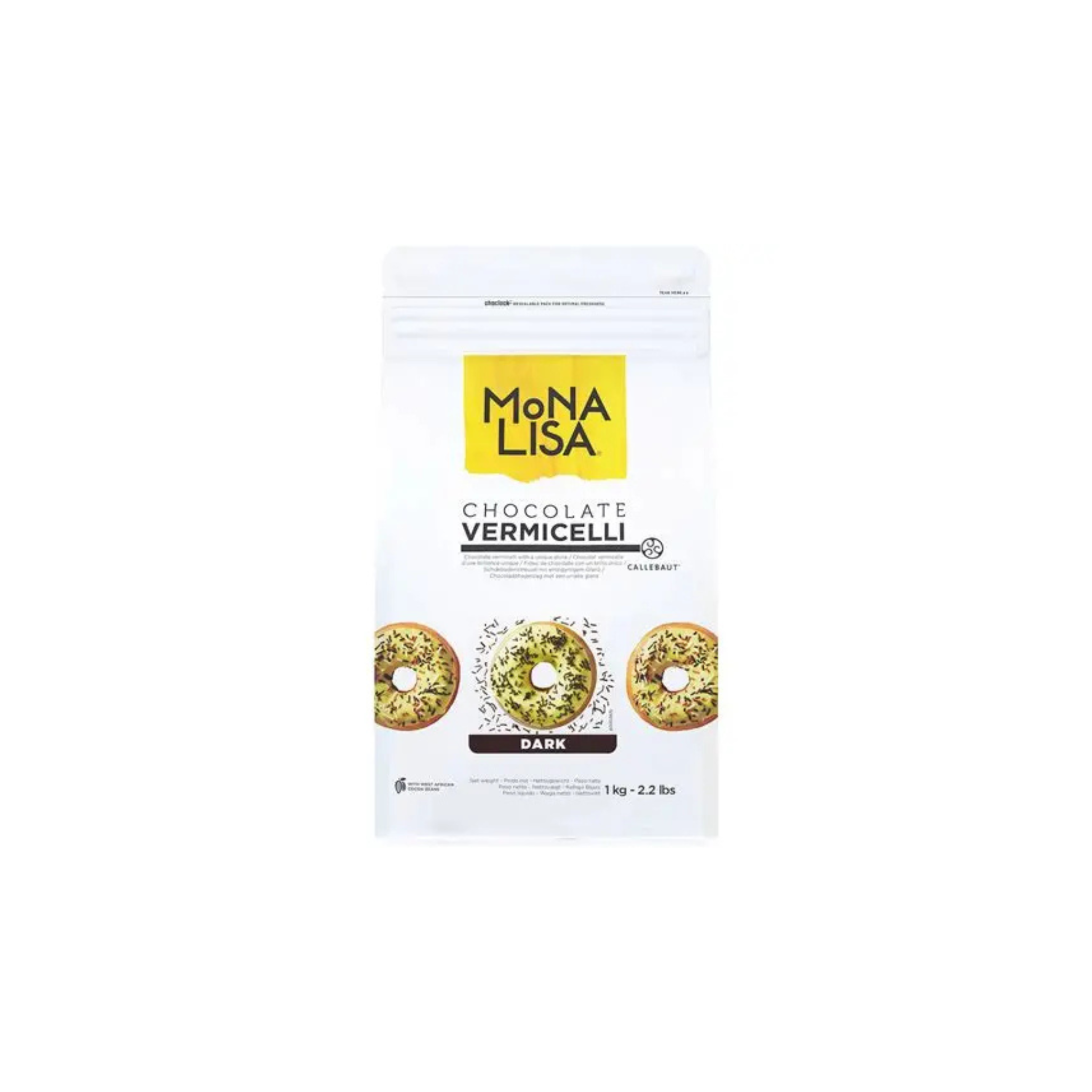 Cacao Barry - Vermicelles Fins Chocolat Mona Lisa - 1Kg