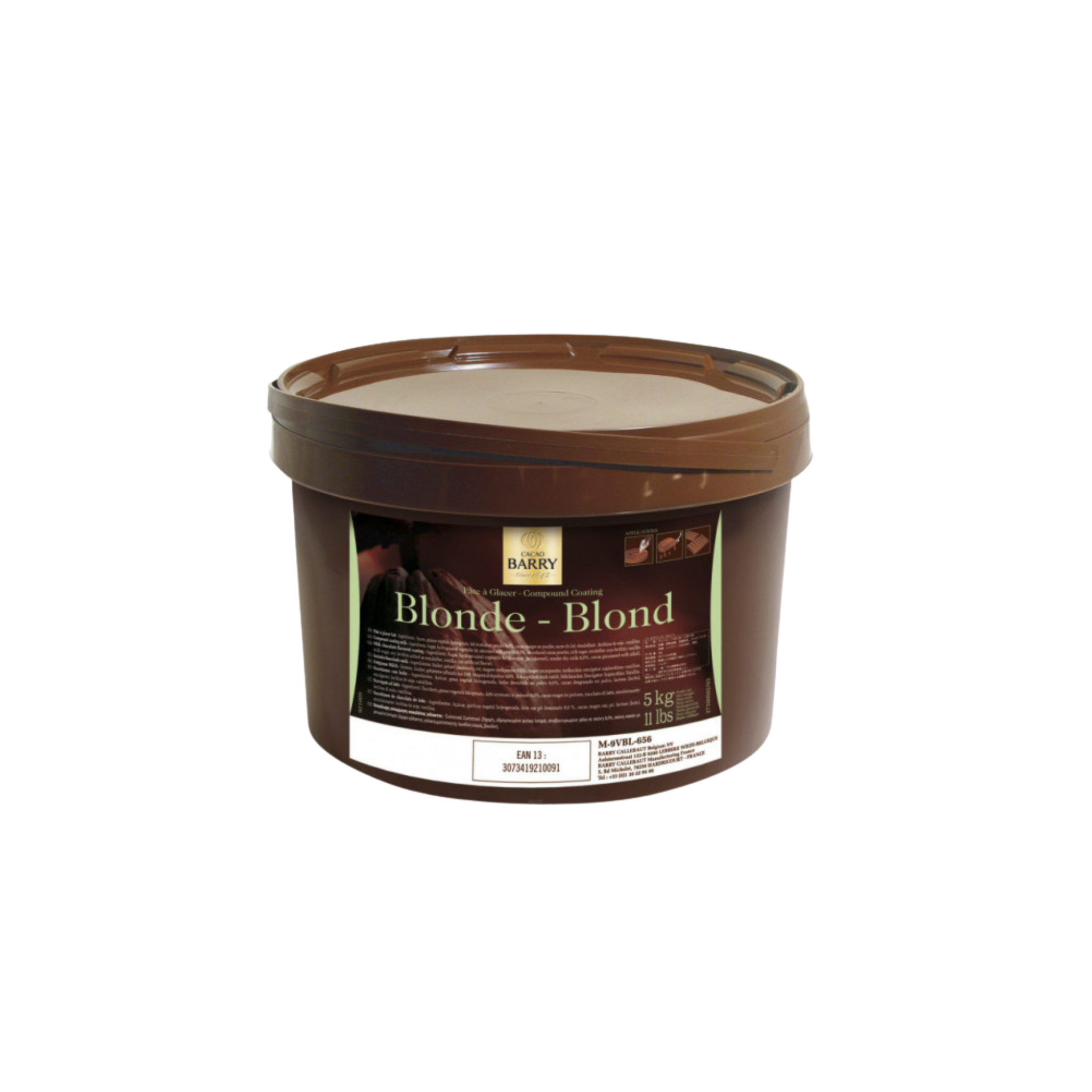 Cacao Barry - Pâte à glacer en seau - 5kg
